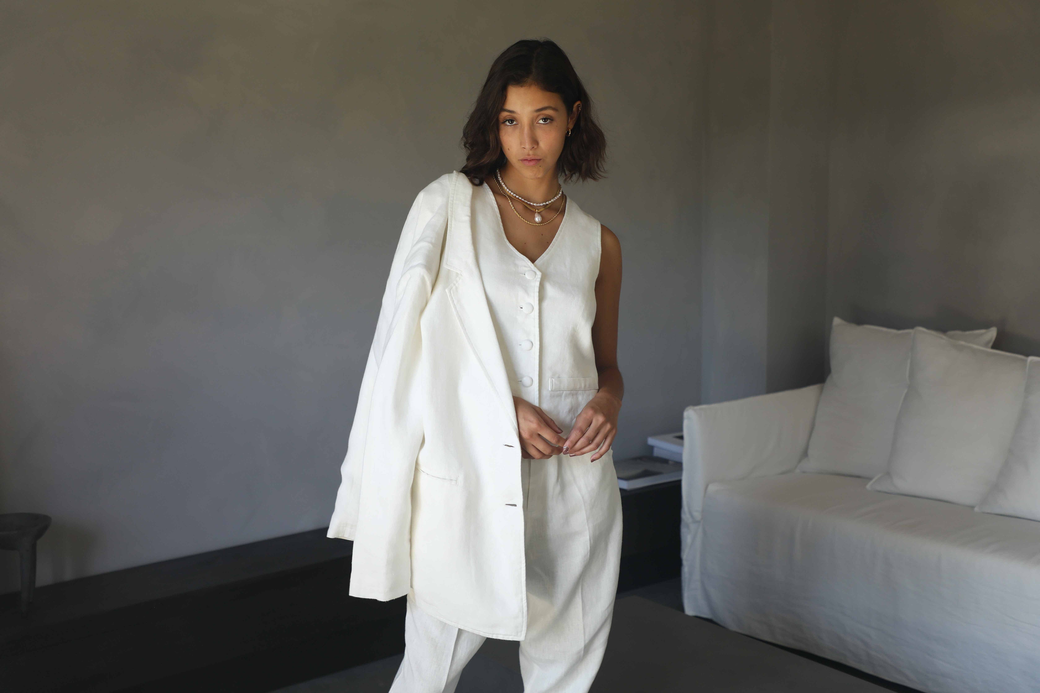 TIMELESS | Timeless Vest | Vintage White $220