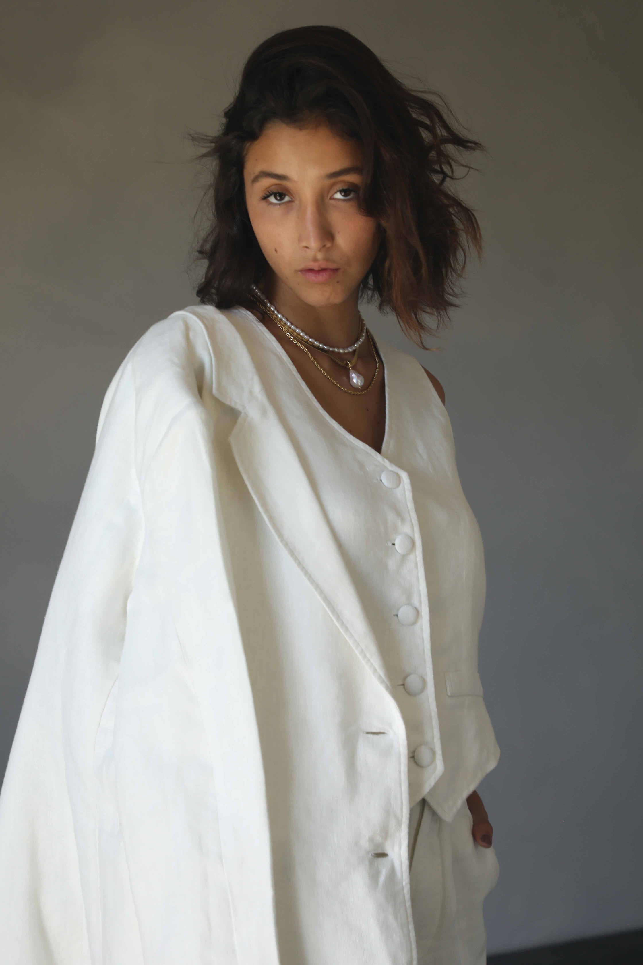 TIMELESS | Timeless Vest | Vintage White $220