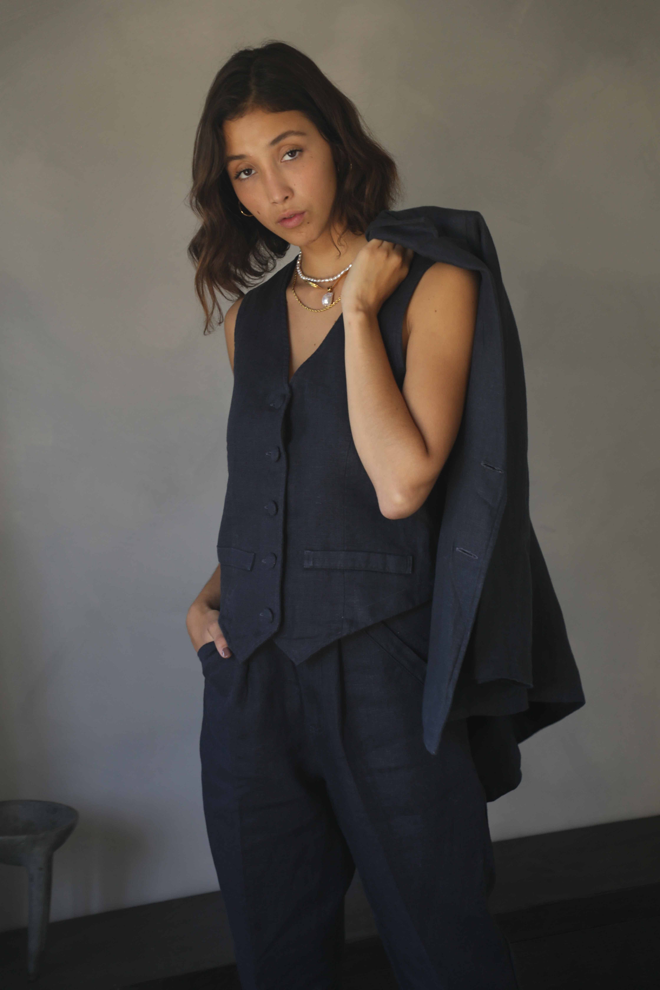 TIMELESS | Tailored Pant | French Navy $330