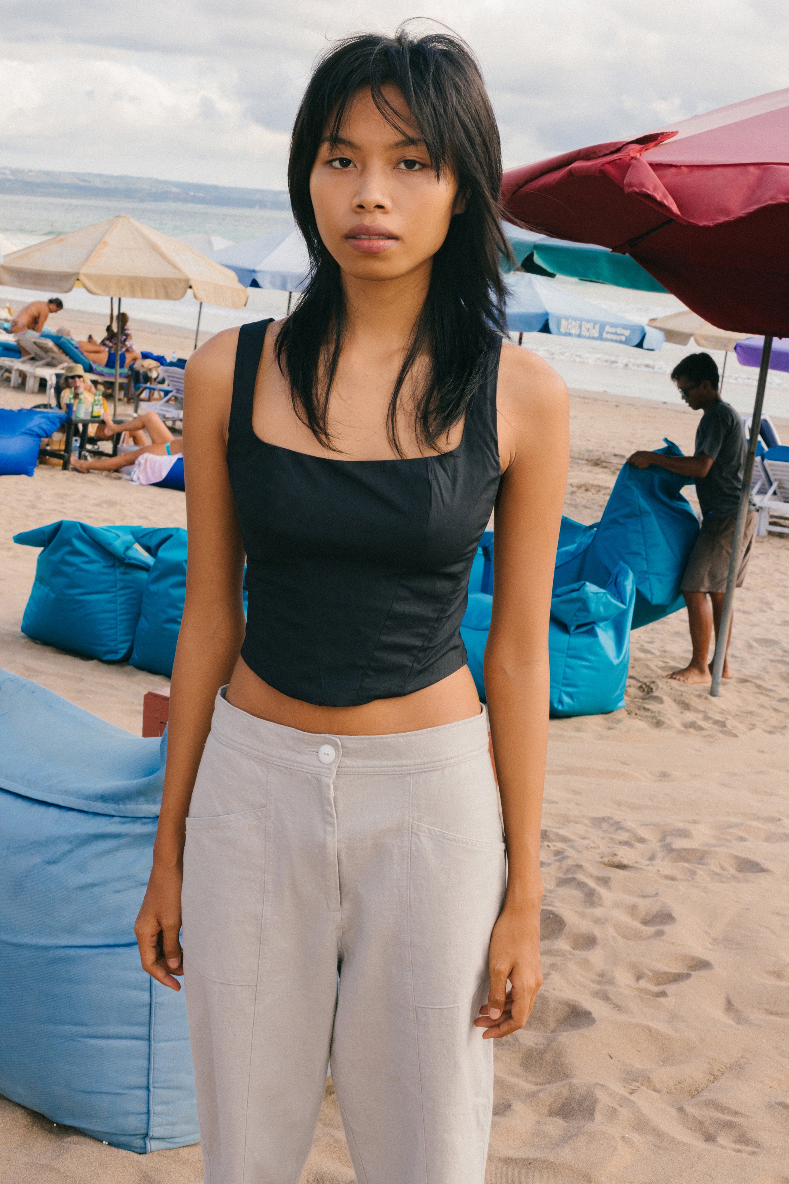 Roma Pant | Steel $335