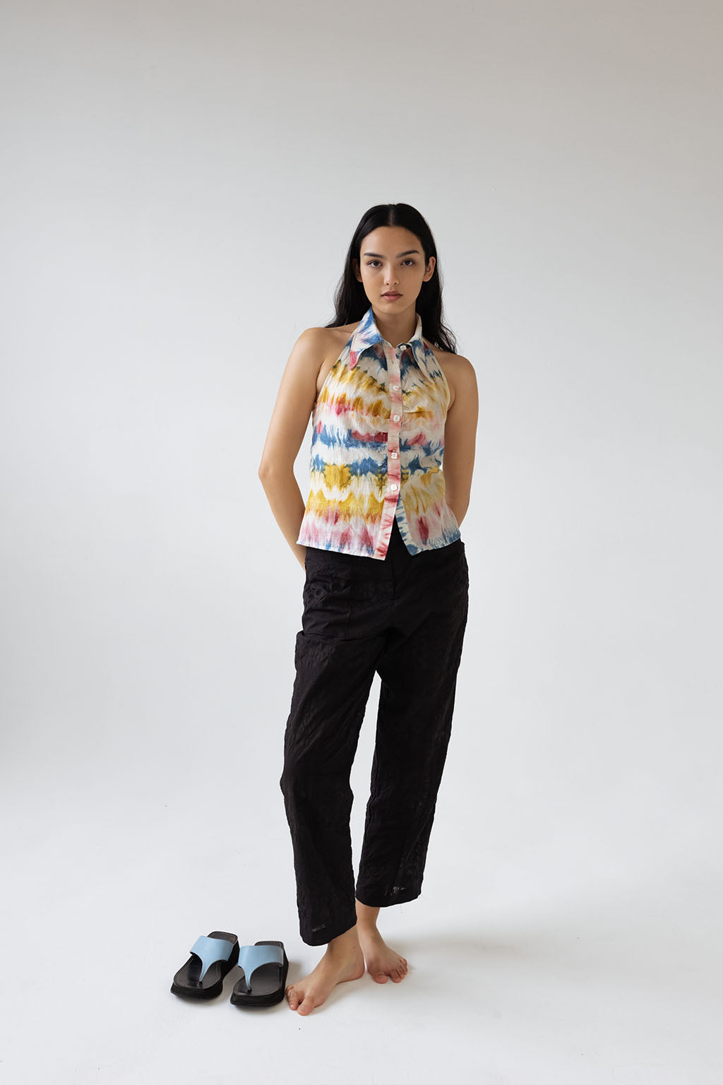 Mame Halter Shirt | Sundown $245