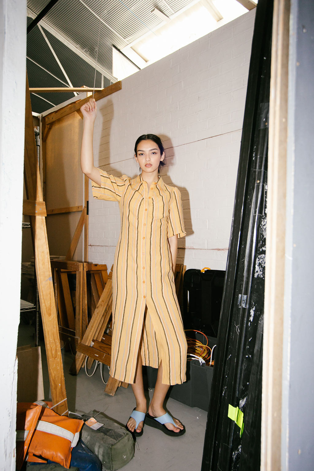 Mari Dress | Earth Stripe $395