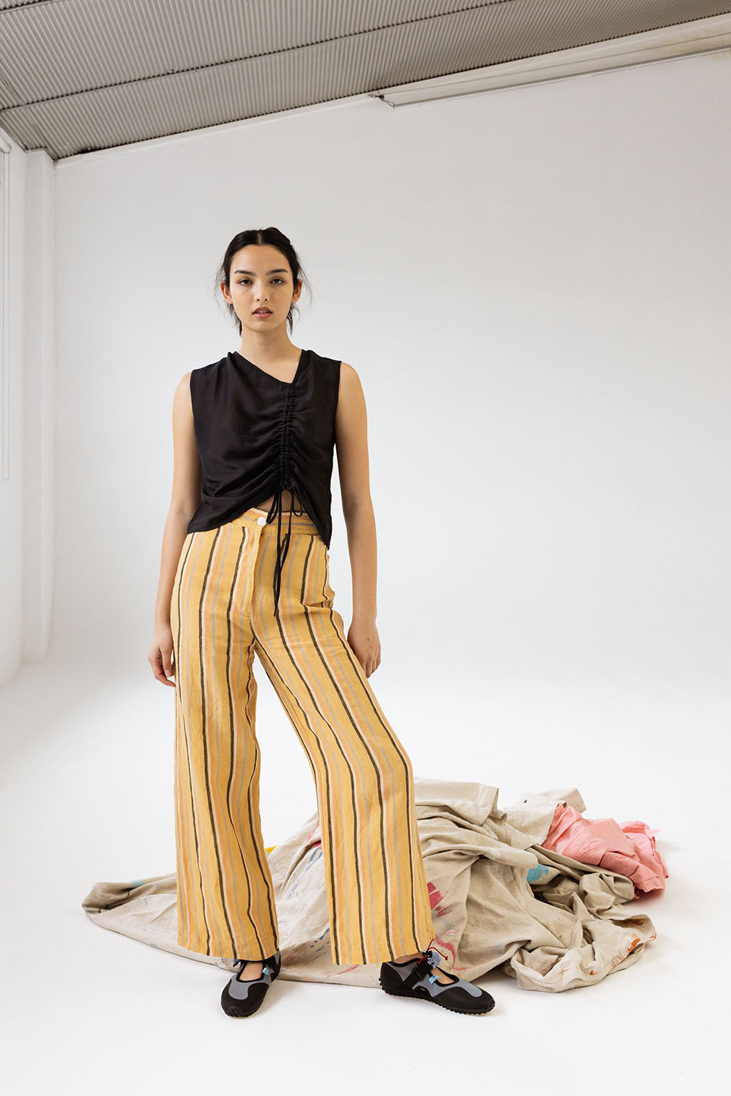 Mina Pant | Earth Stripe $295