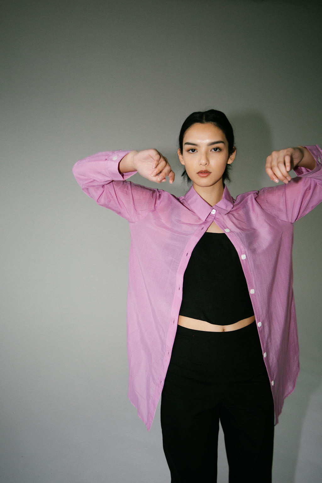 Paola Shirt | Lilac $320