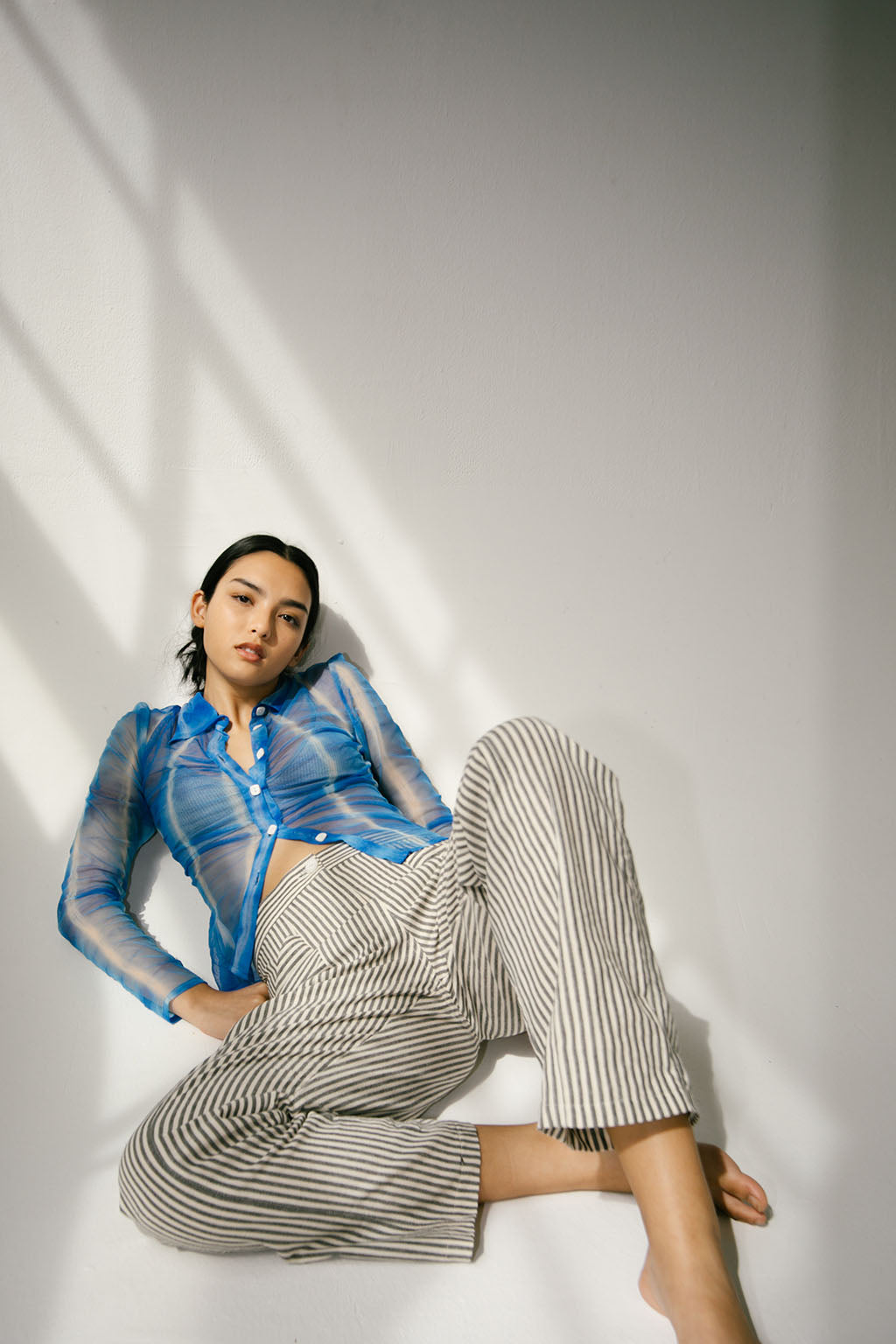 Roma Pant | Fine Stripe $335
