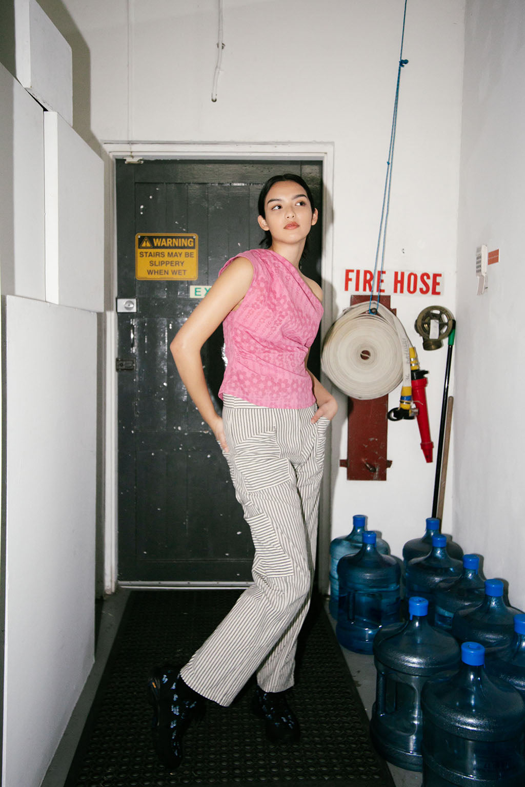 Roma Pant | Fine Stripe $335