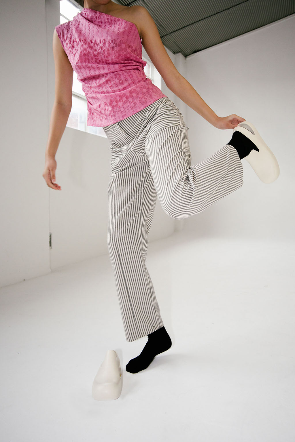 Roma Pant | Fine Stripe $335