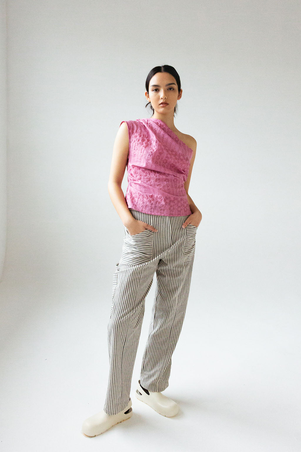Roma Pant | Fine Stripe $335