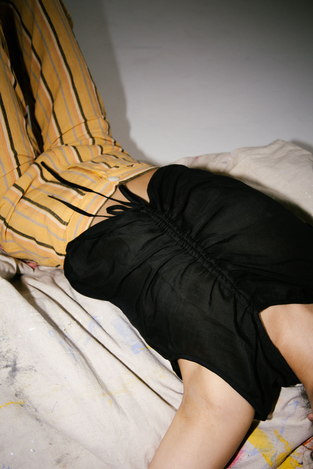Rosie Sleeveless Shirt | Black $250