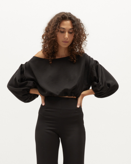 Louie Crop | Black | Twill $265