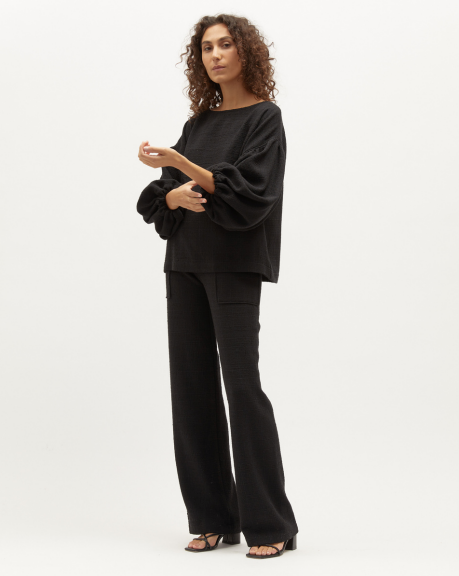 Gloria Pant | Black Tweed $249