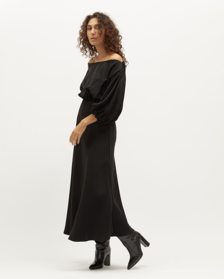 Louie Dress | Black Twill $340