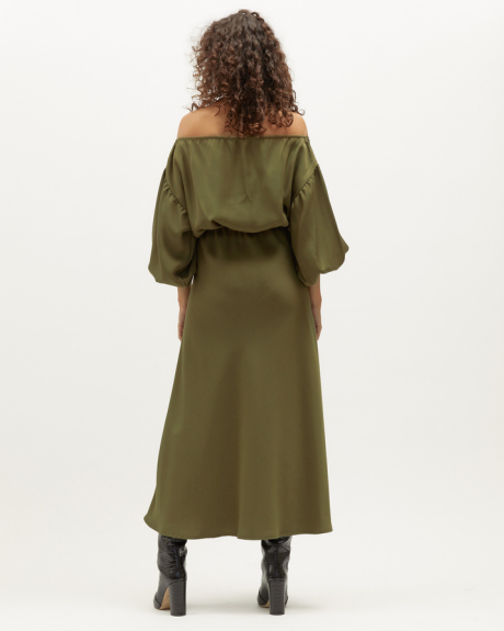 Louie Dress | Olive Twill $340