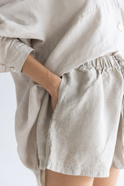 Relaxed Linen Short | Natural $135