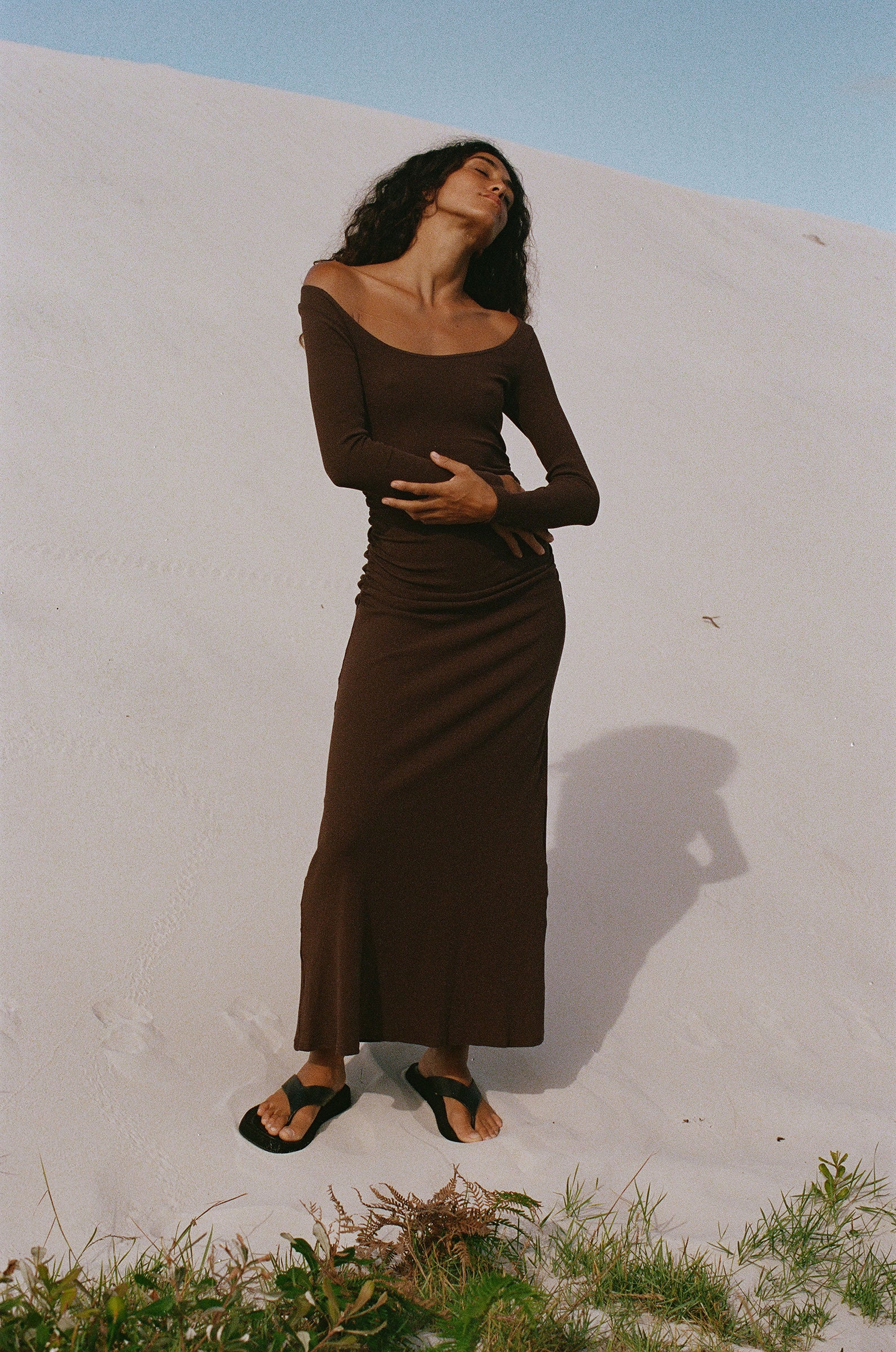 Leo Long Sleeve Dress | 2 Colours Rib $345