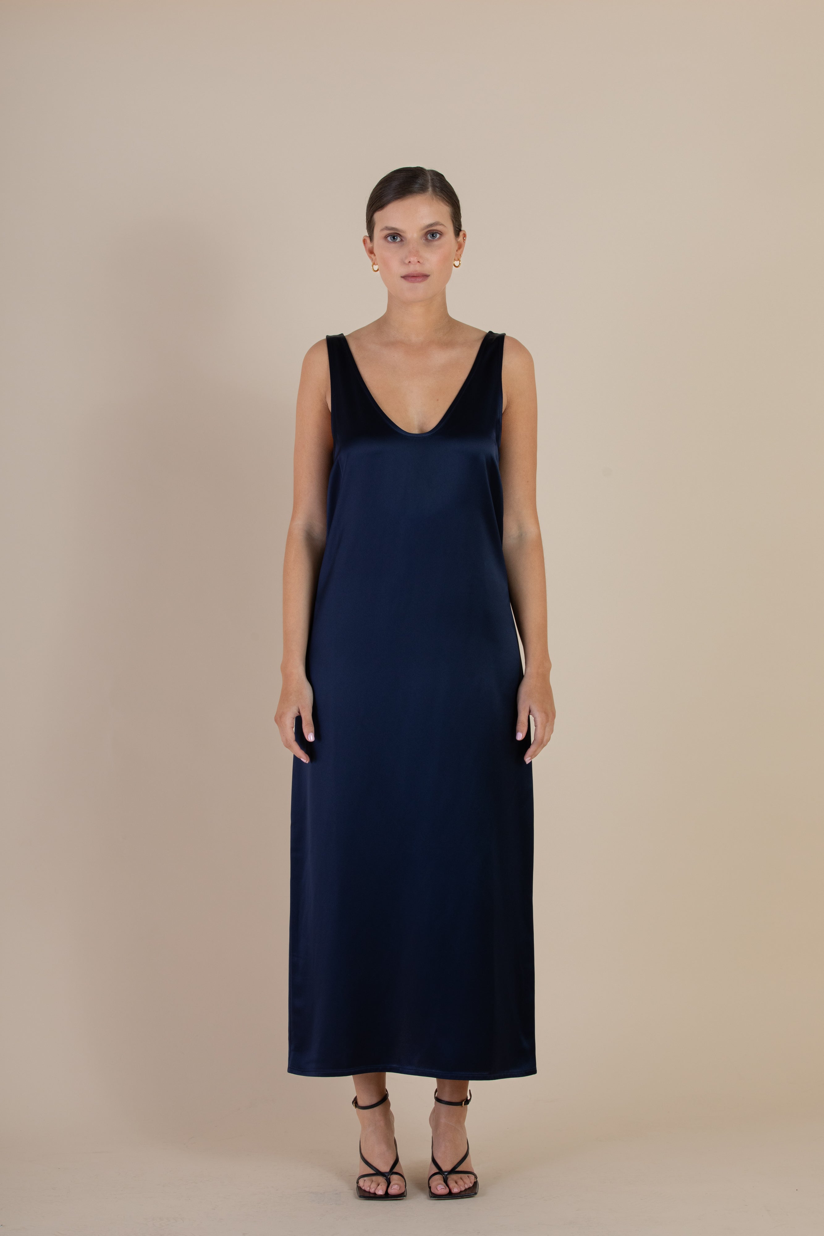 The Cora Slip Dress | Midnight $350