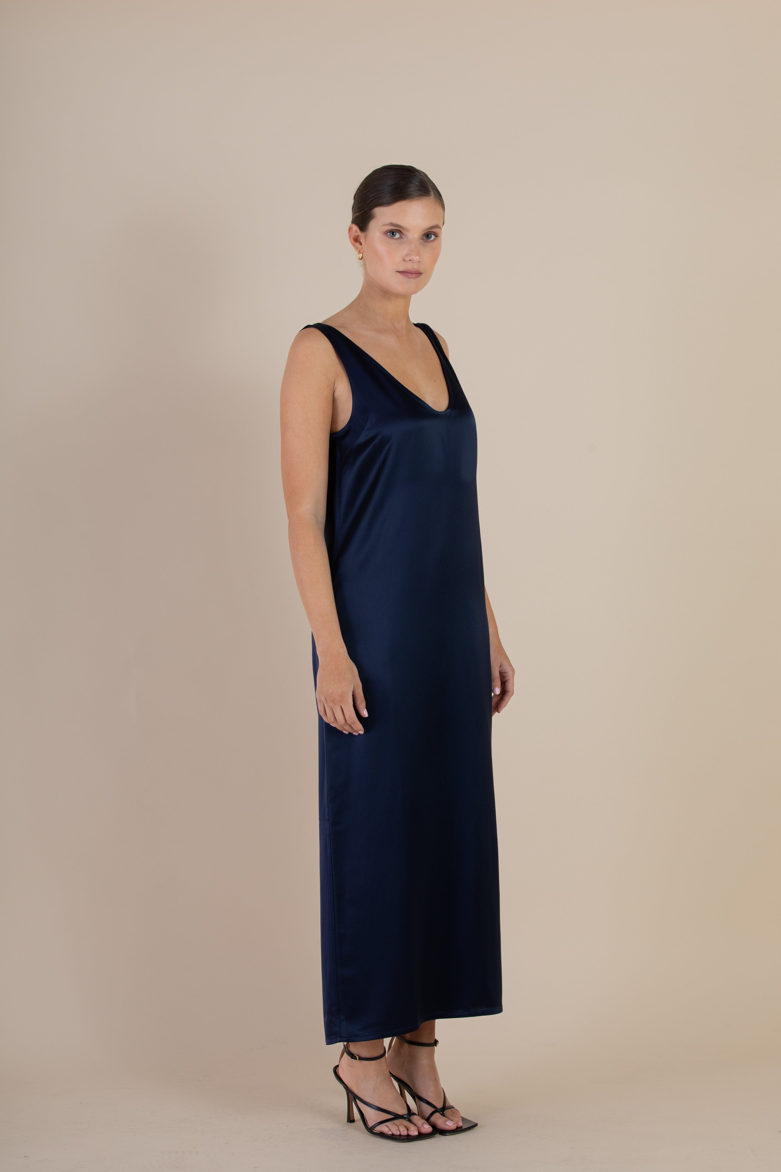 The Cora Slip Dress | Midnight $350