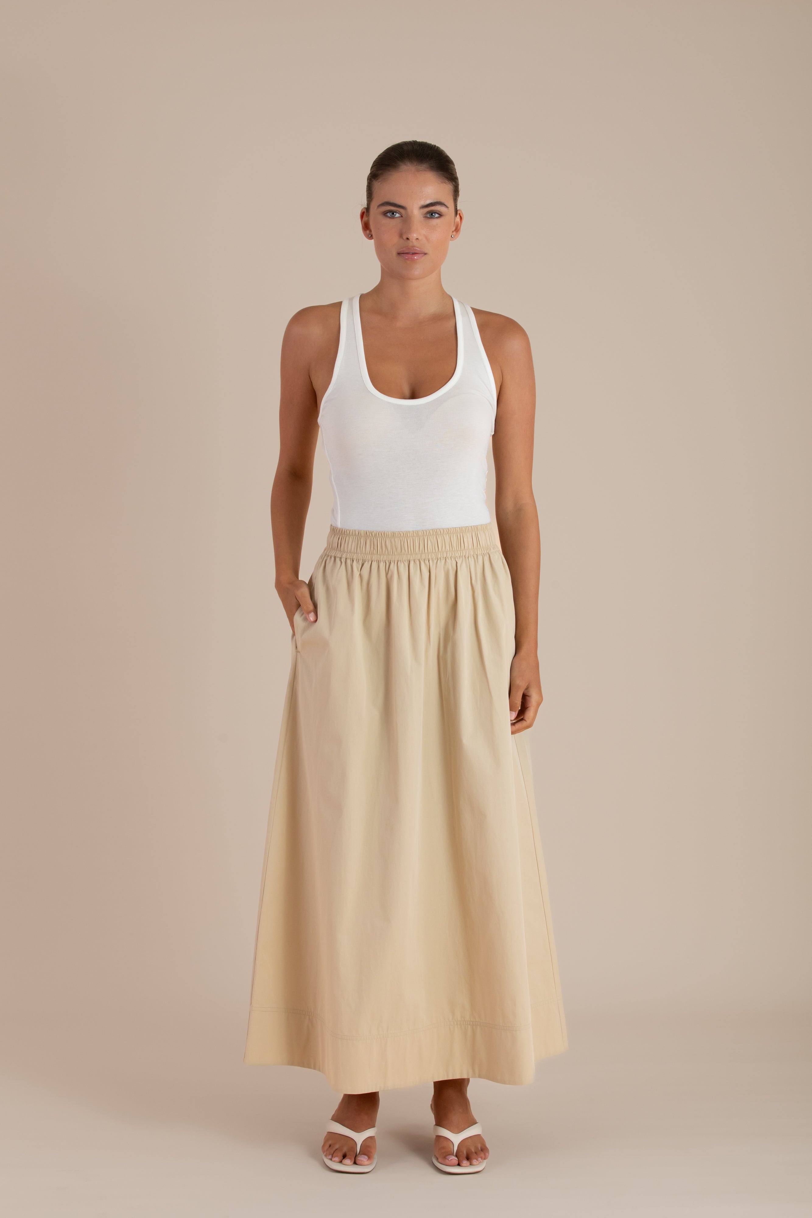The Odette Skirt | Sand $280