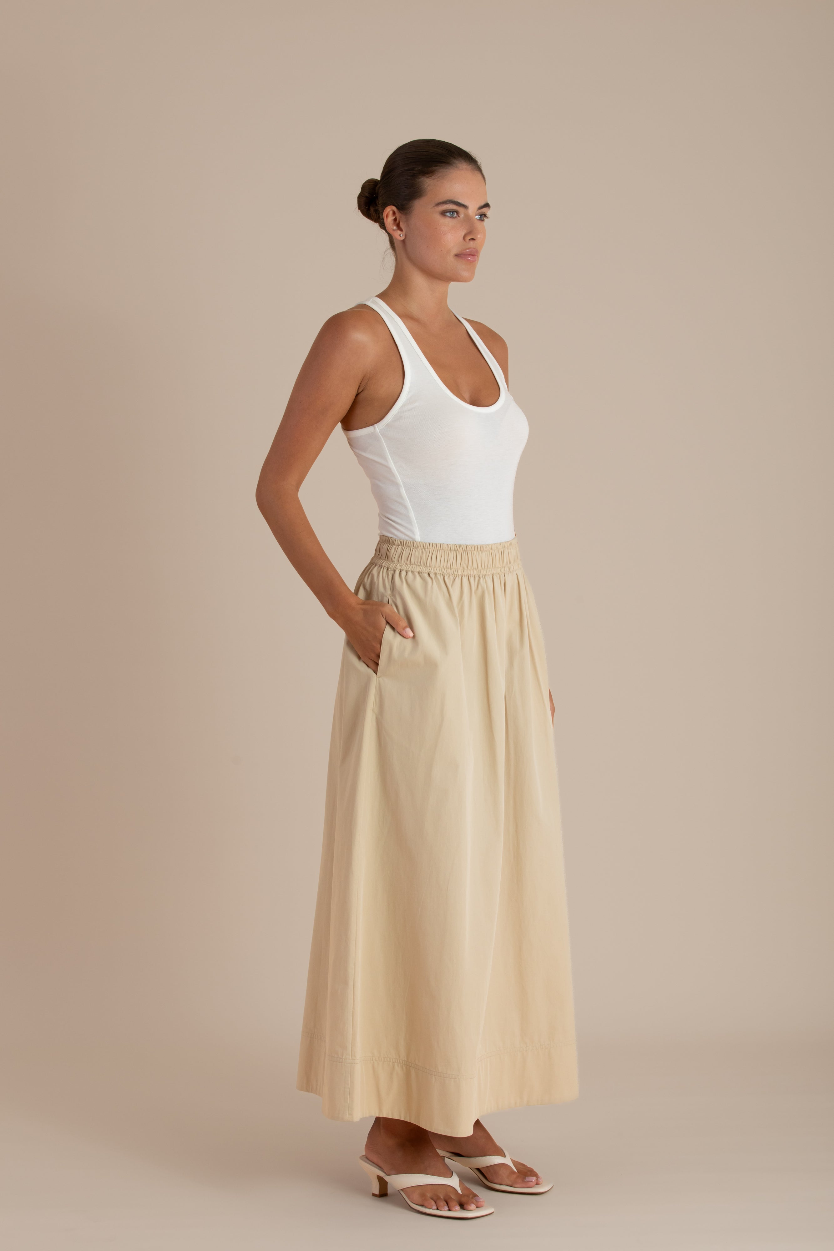 The Odette Skirt | Sand $280