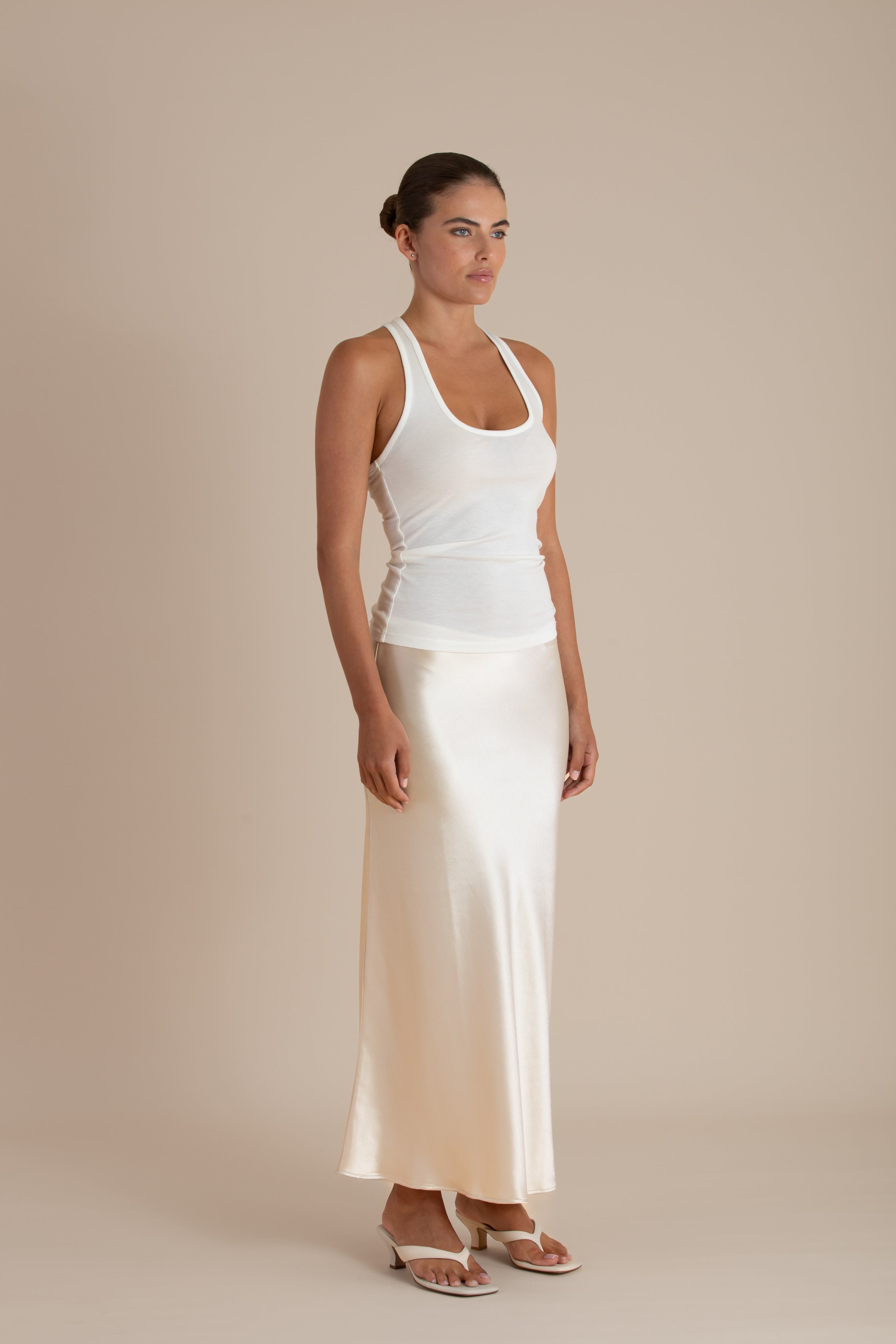 The Audrey Skirt | Porcelain $300