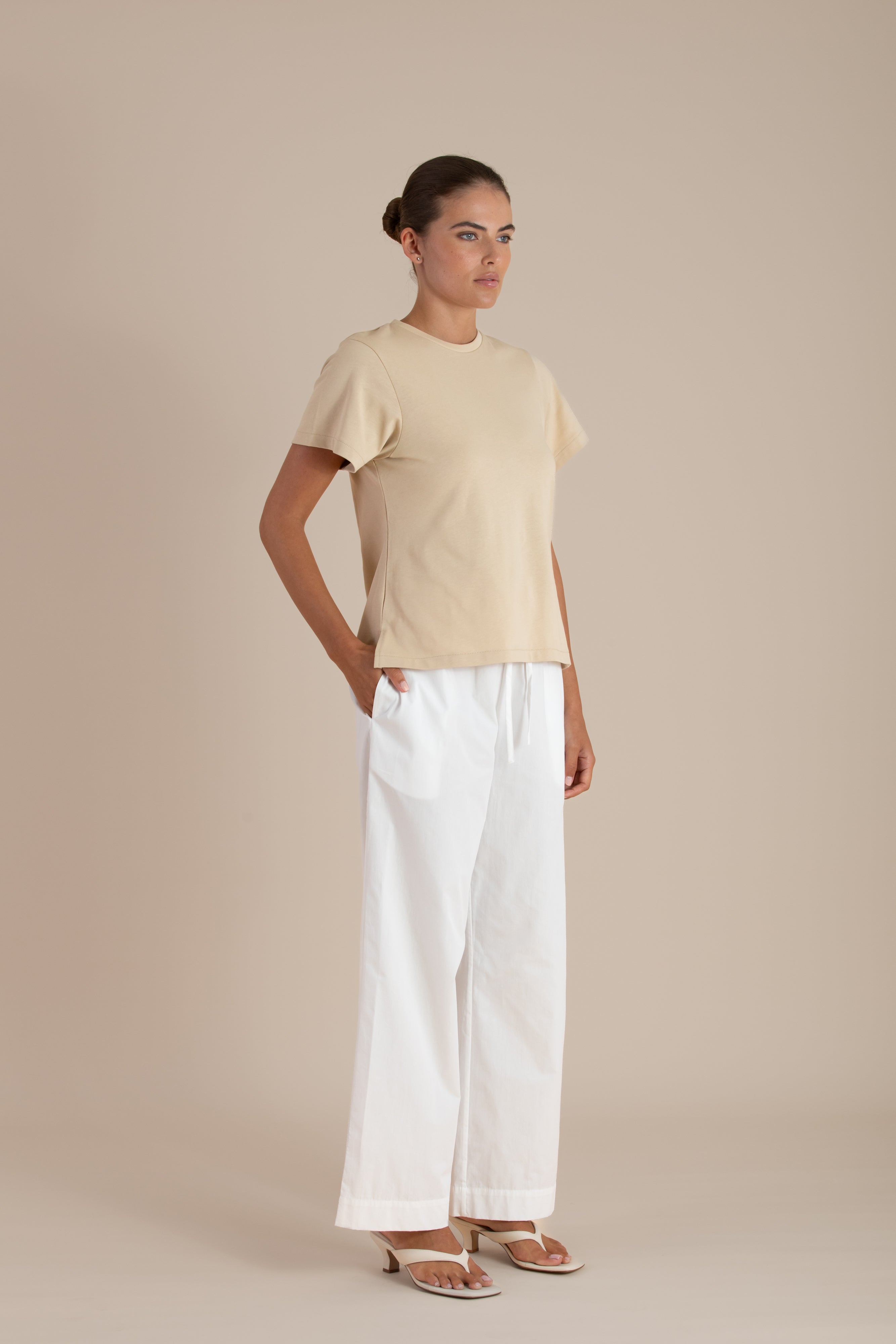 The Celeste Tee | Biscuit $100