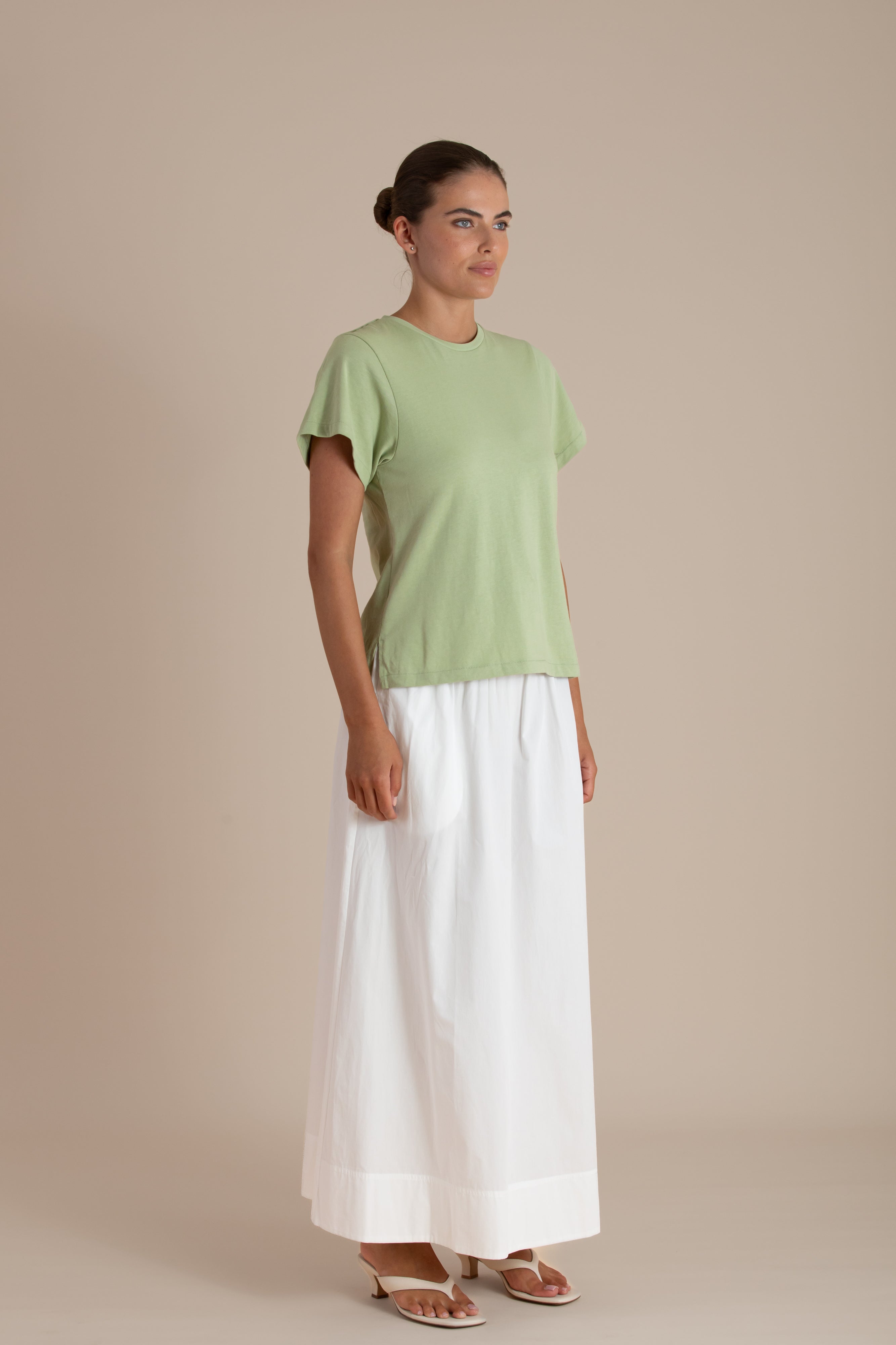 The Celeste Tee | Matcha $100