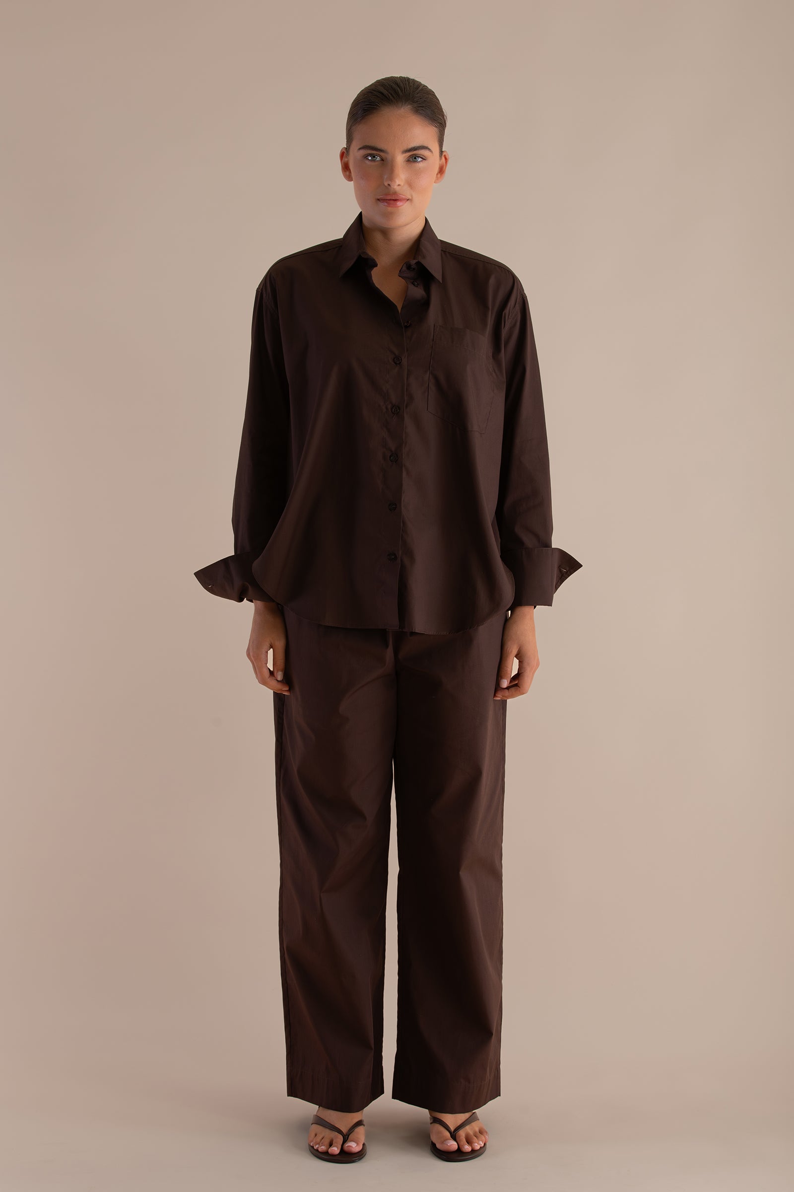 The Ida Shirt | Cacao $280