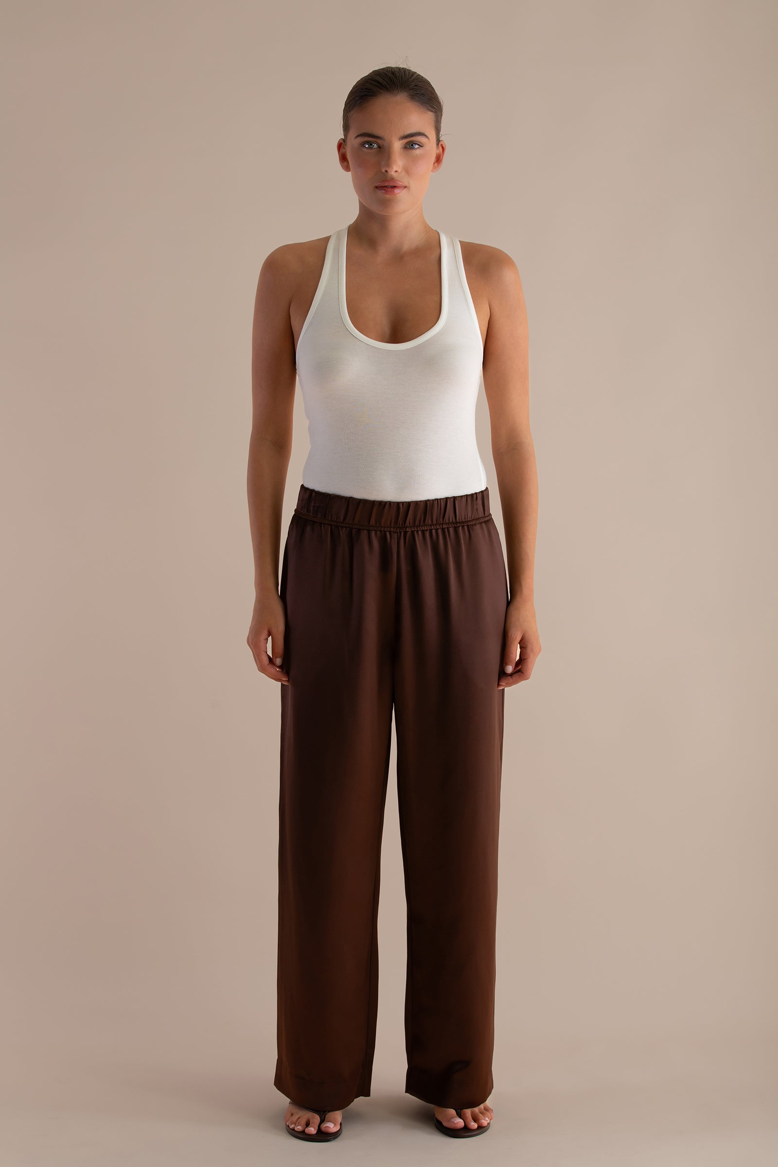 The Adeline Pant | Cacao $330