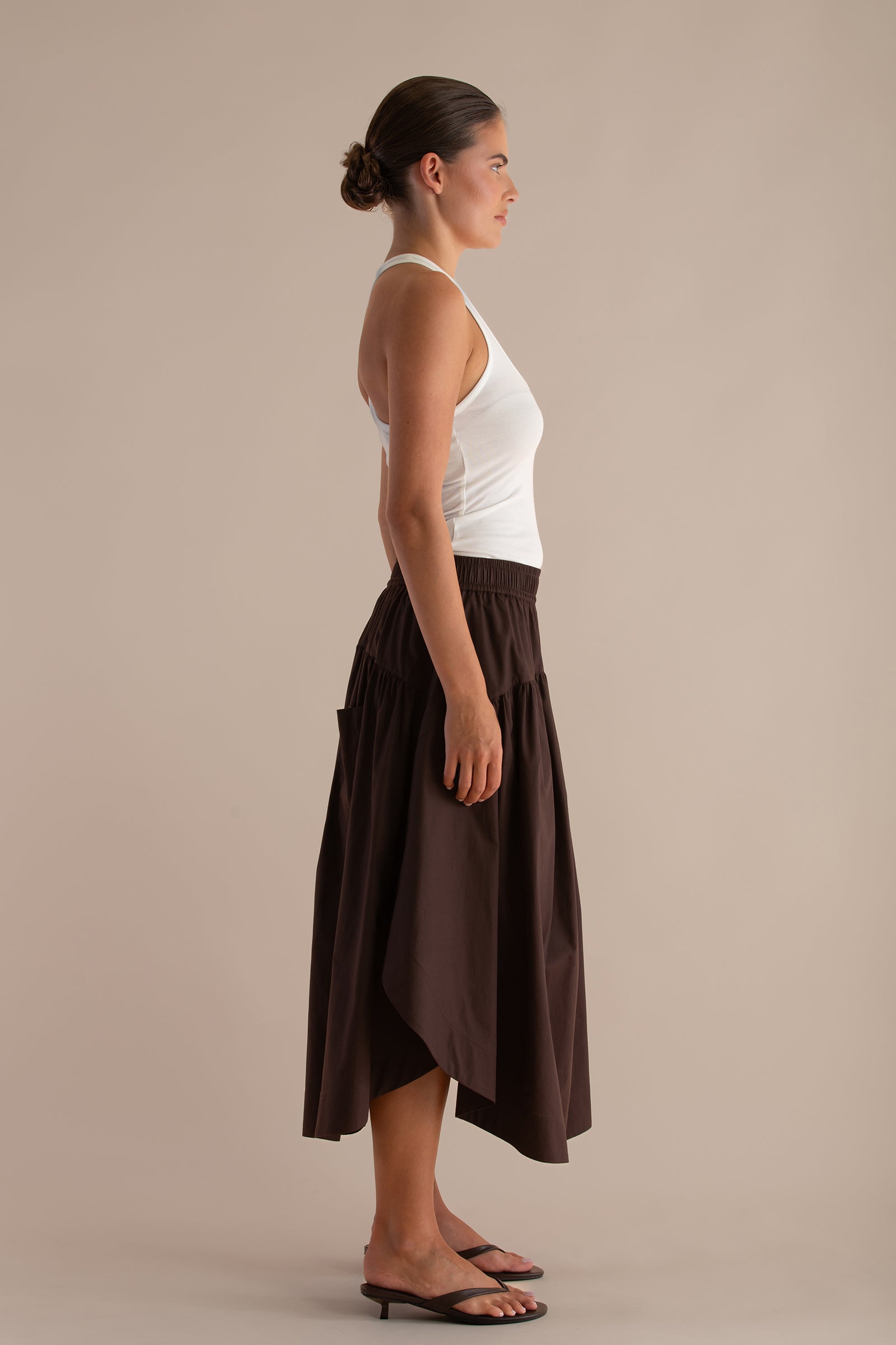 The Sawyer Skirt  | Cacao $330