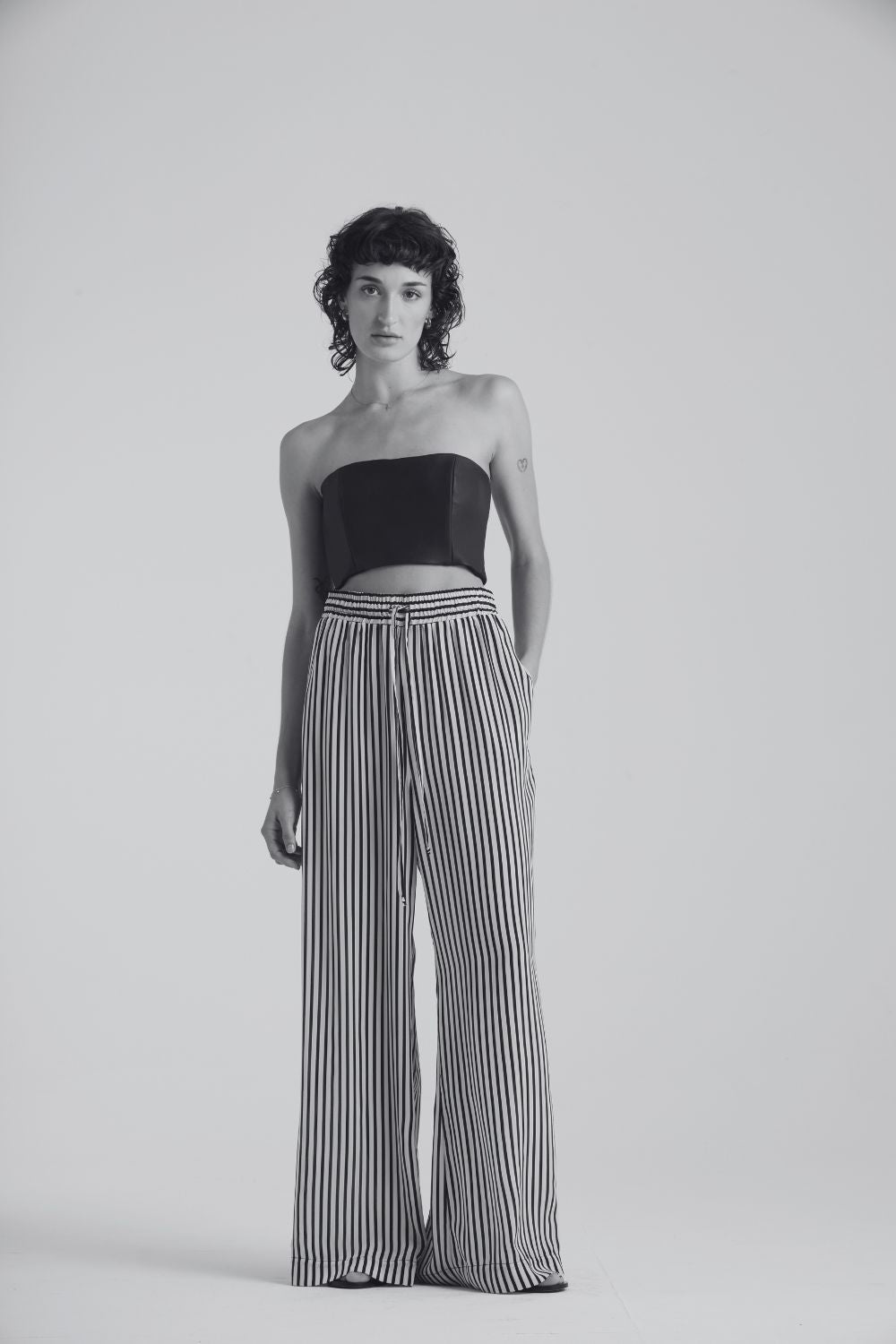 The Resort Wide Leg Pant | White Linen $409