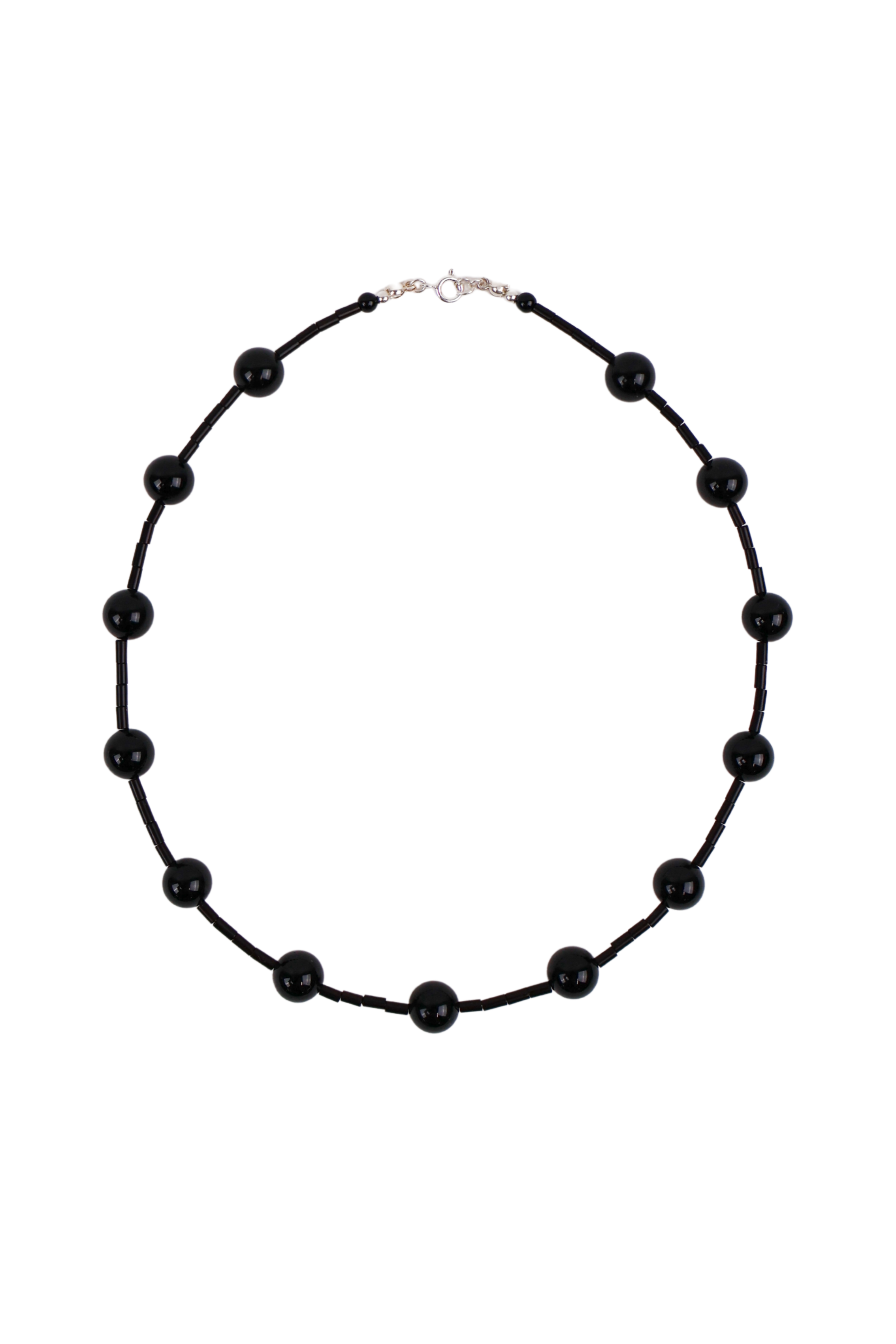 Dana Necklace | Black Agate Beads | $169