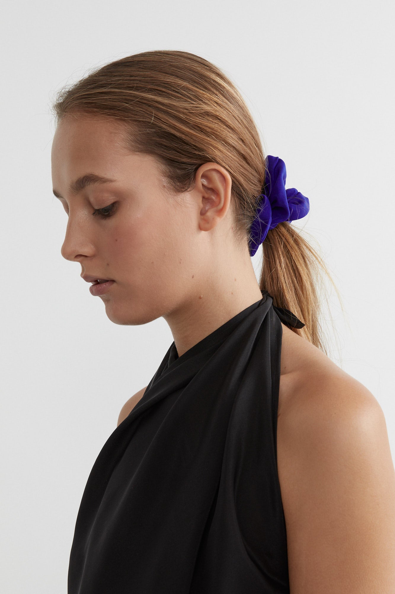 Silk Hair Tie | Blue $40