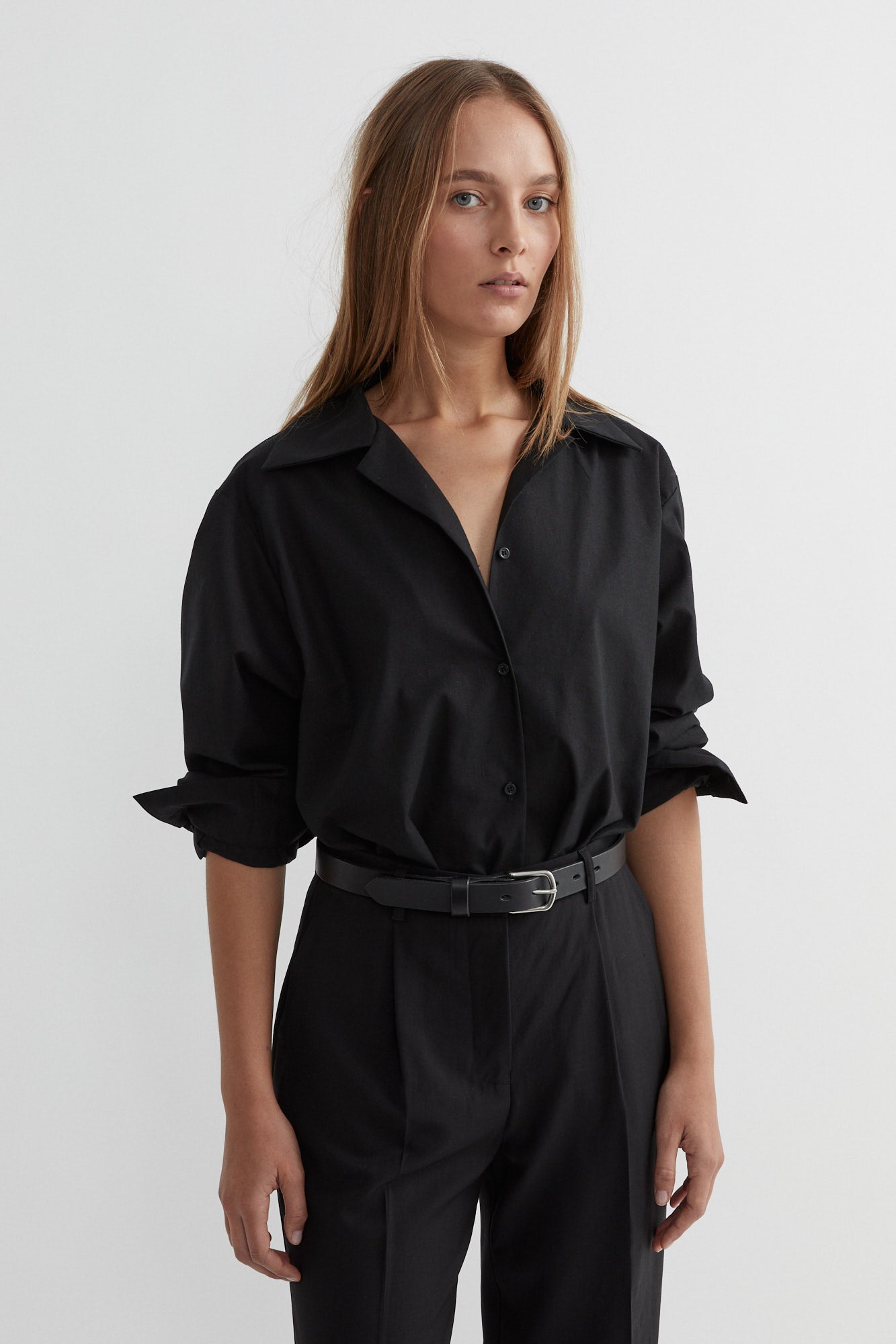 Organic Cotton Shirt | Black $360