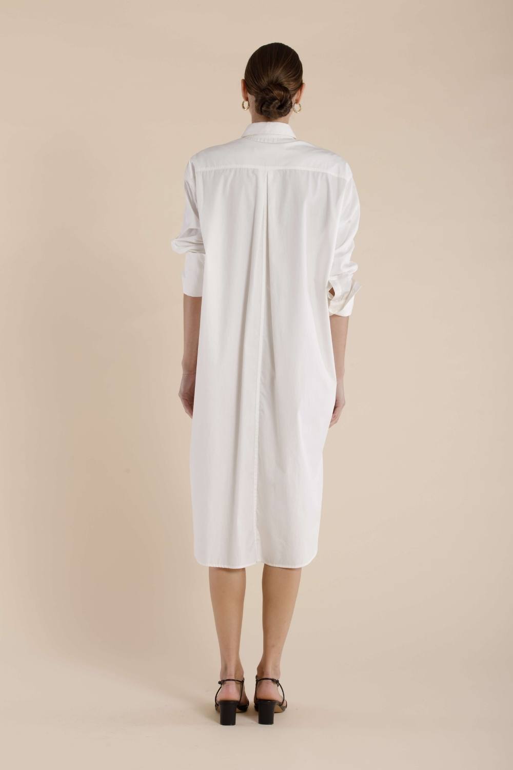 The Kinsley Shirtdress | Crema $320