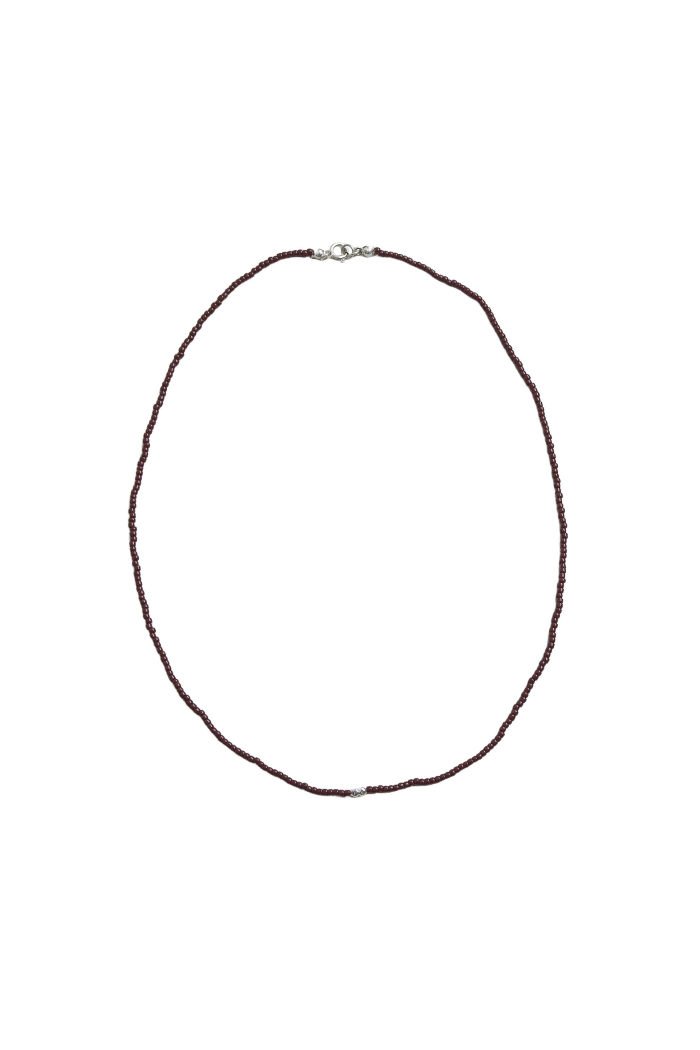 Seed Bead Necklace | Plum $89