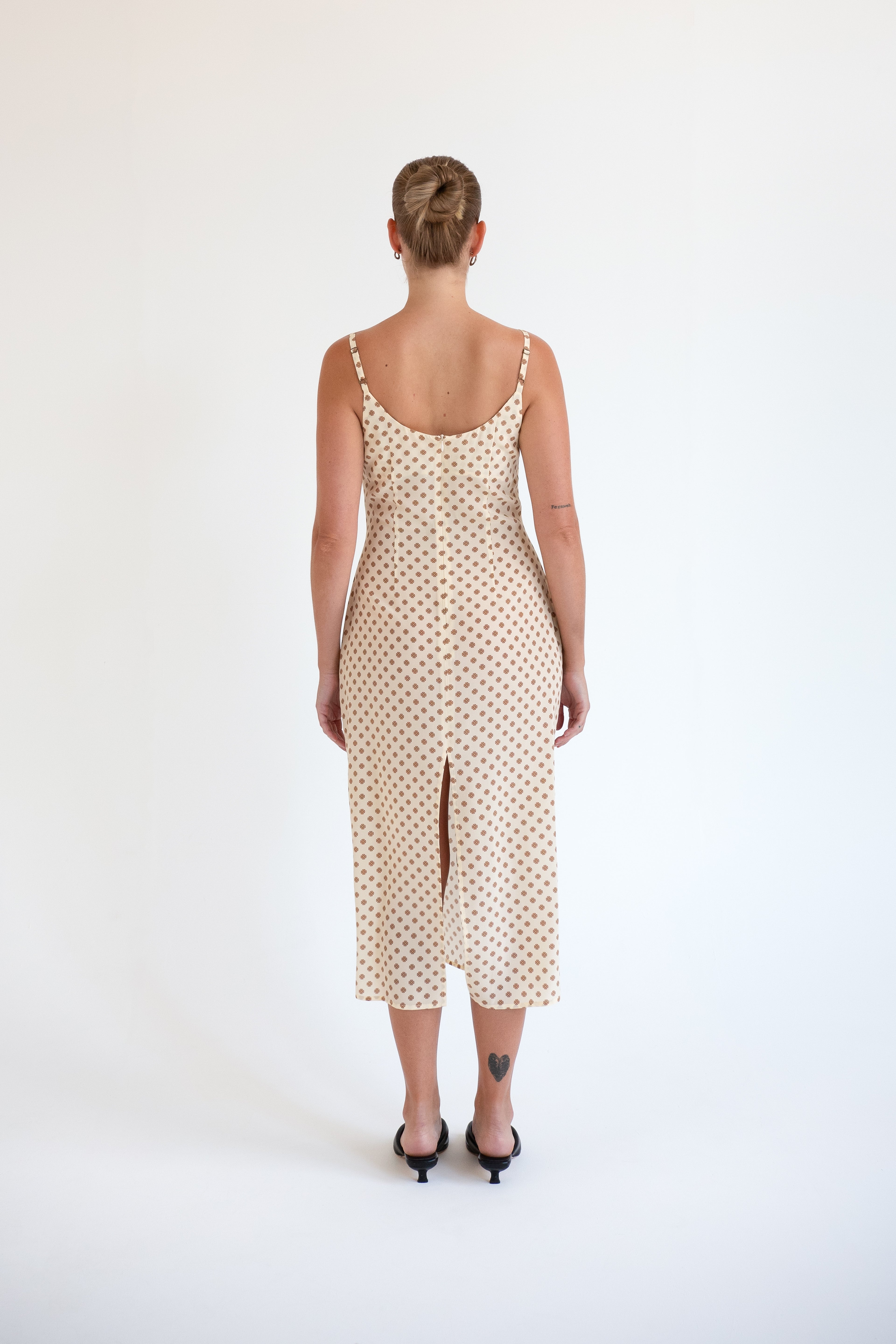 Structured Mid-Length Slip Dress | Gea Bianca $329