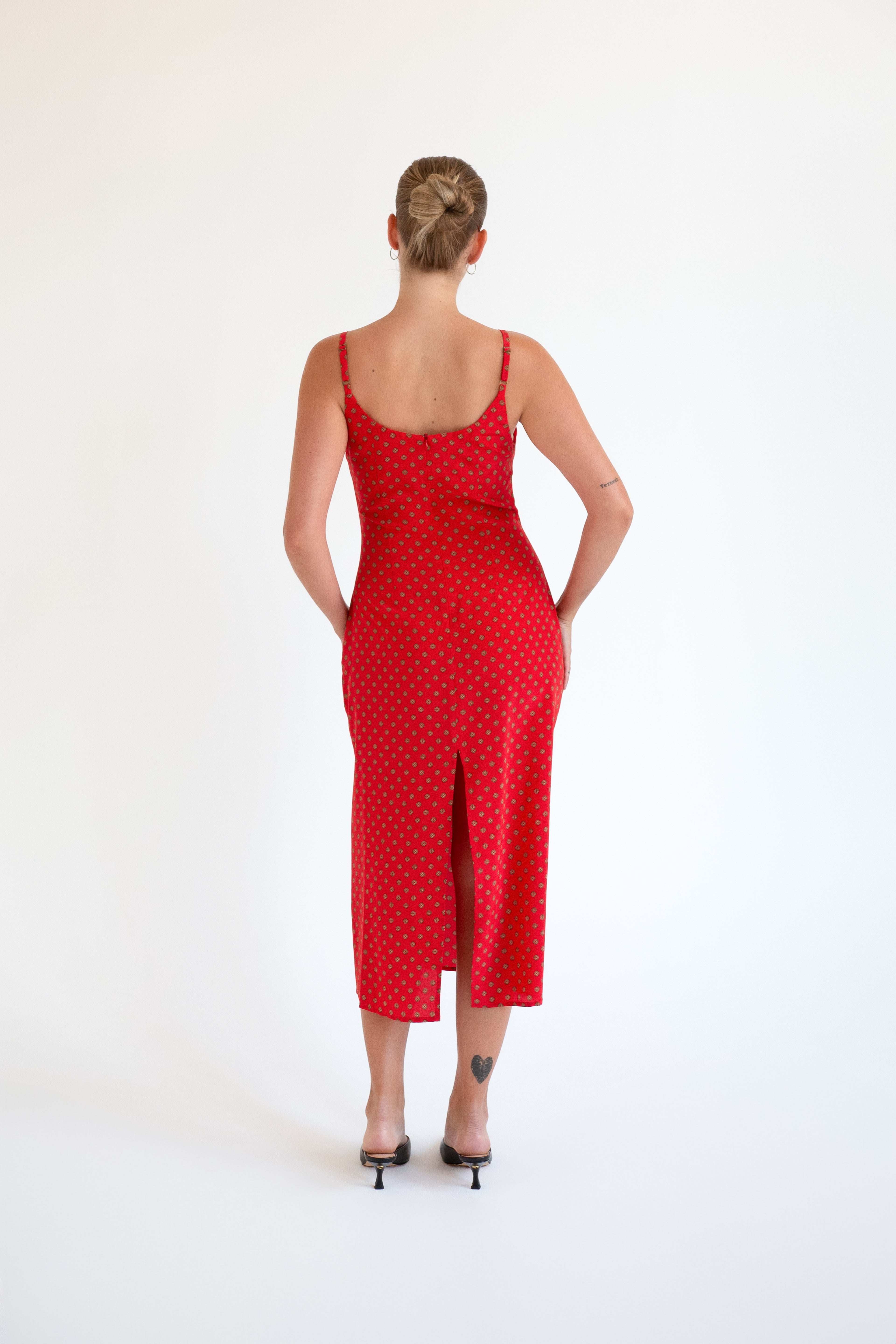 Structured Mid-Length Slip Dress | Gea Rossa $329