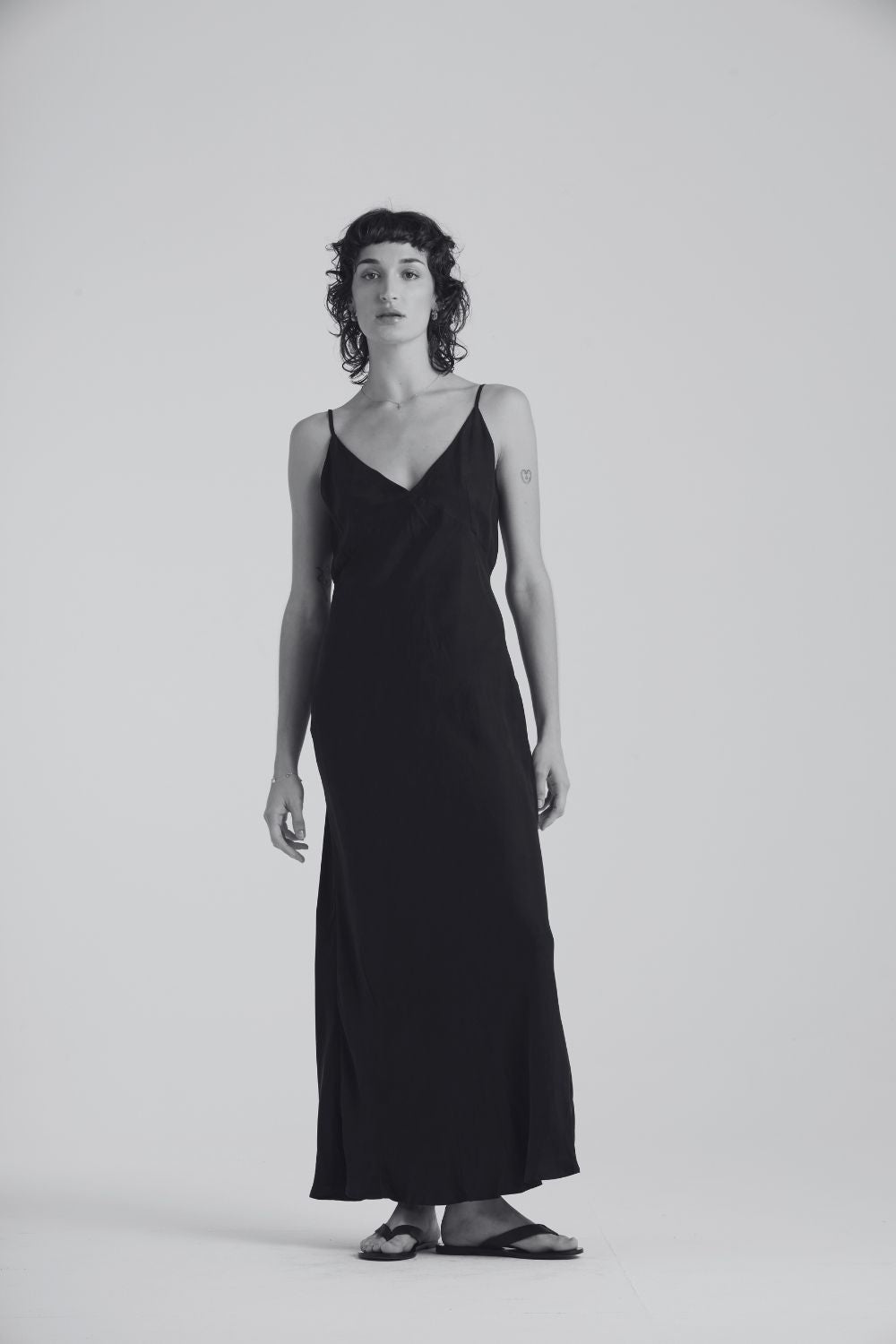 The Essential Classic Slip Dress | Steel Grey $380