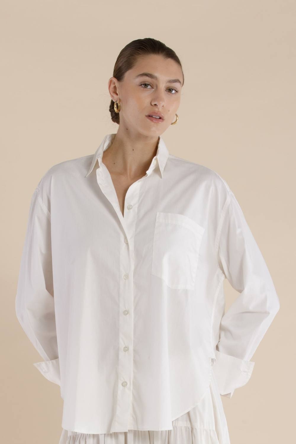 The Ida Shirt | Crema $280