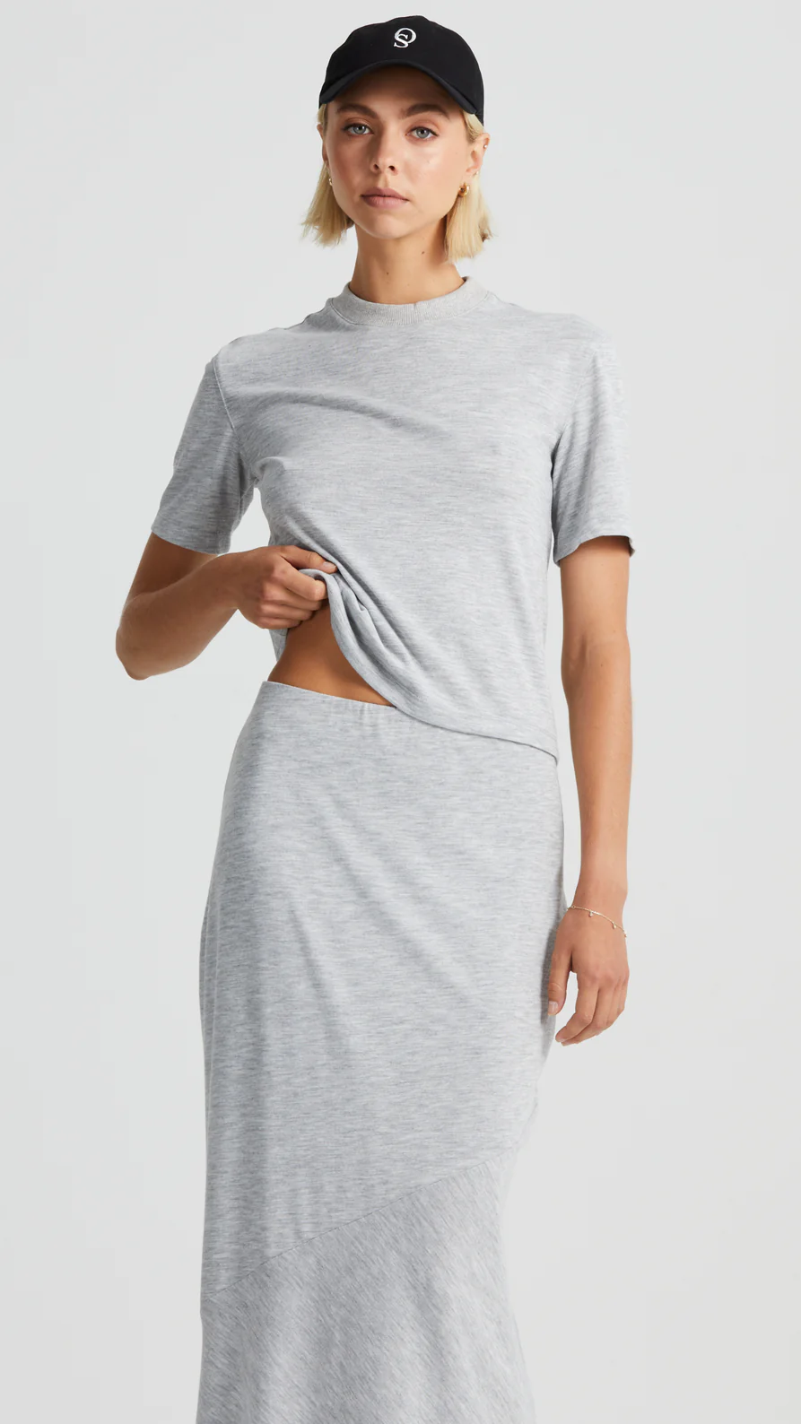 CORE | Reimagined Essential Tshirt | Grey Marle $165