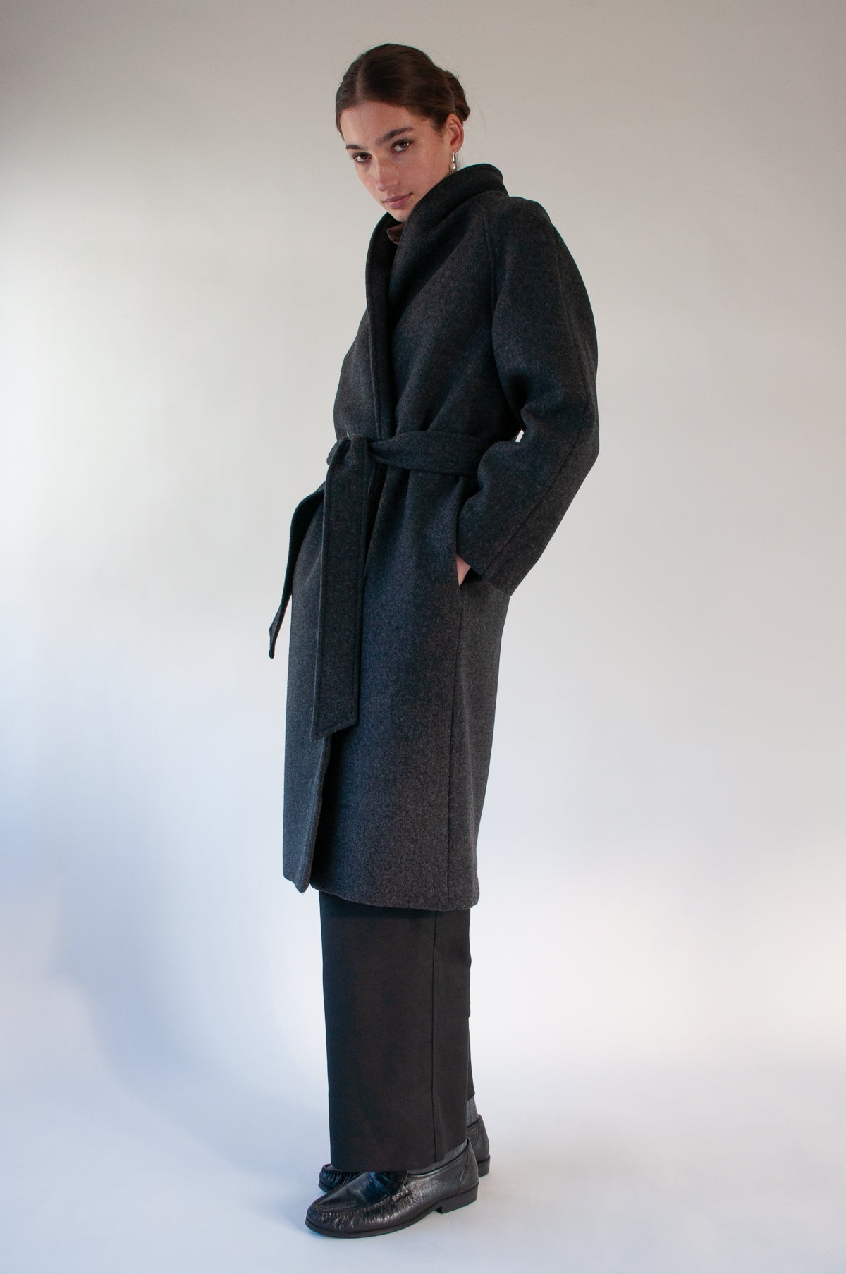 Haven Coat | Charcoal $836