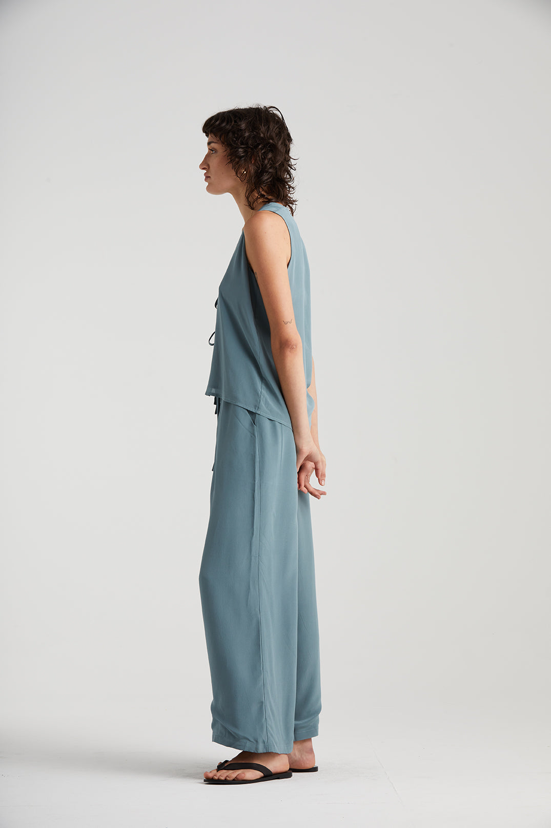 The Silk Tie Vest | Hailstorm Silk $320