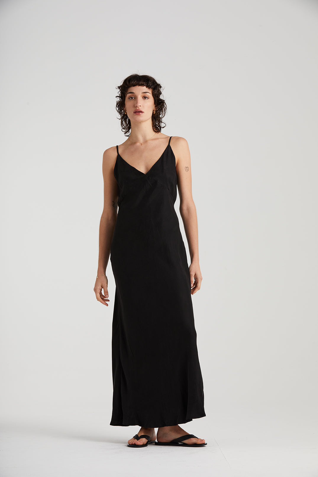 The Essential Classic Slip Dress | Black $380