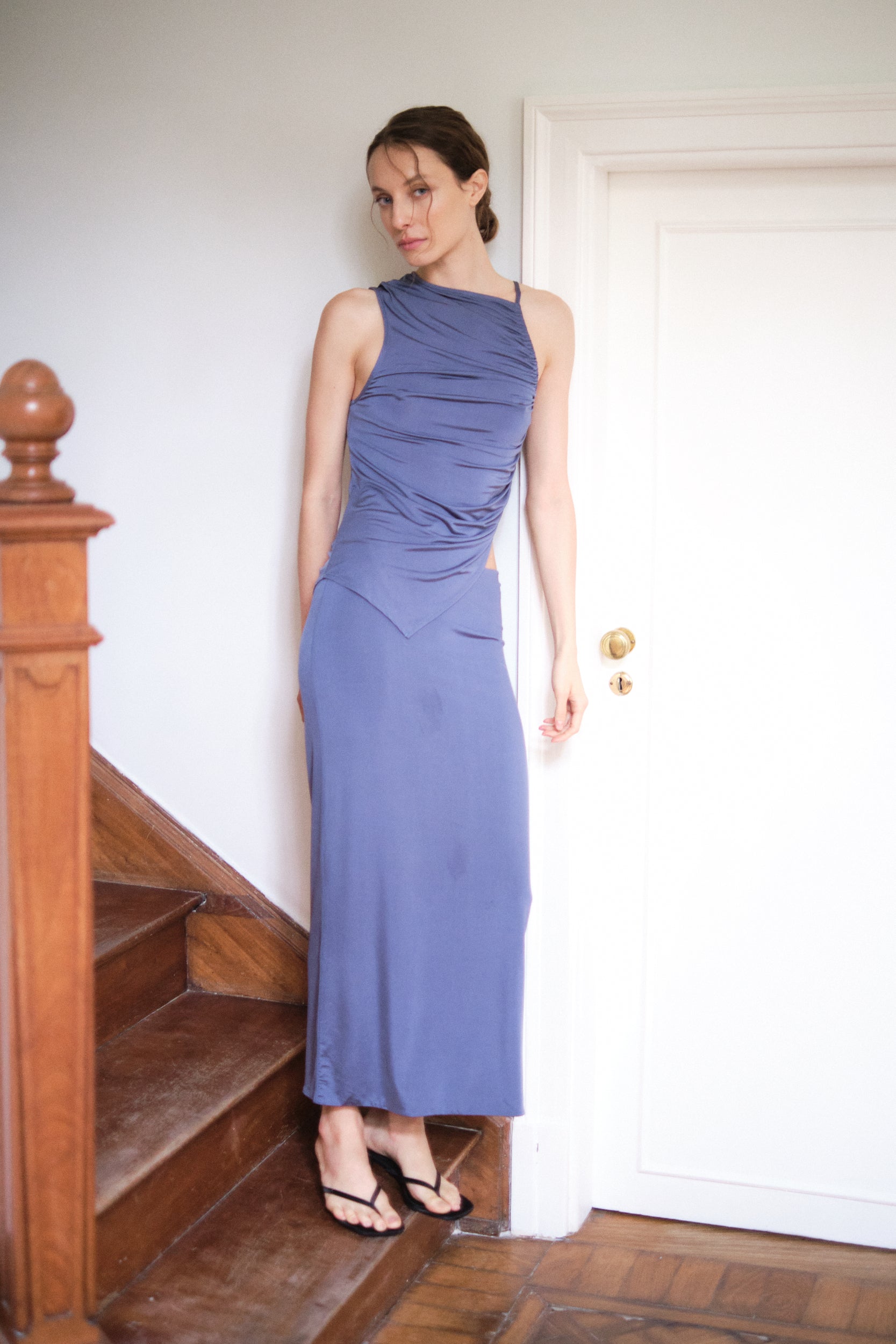 Midi Skirt | Slate $329