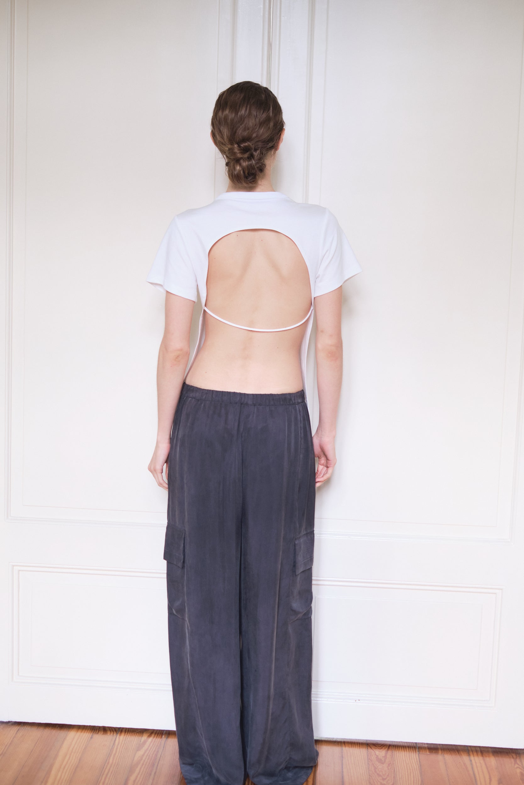 Drawstring Cargo Pant | Washed Black $319