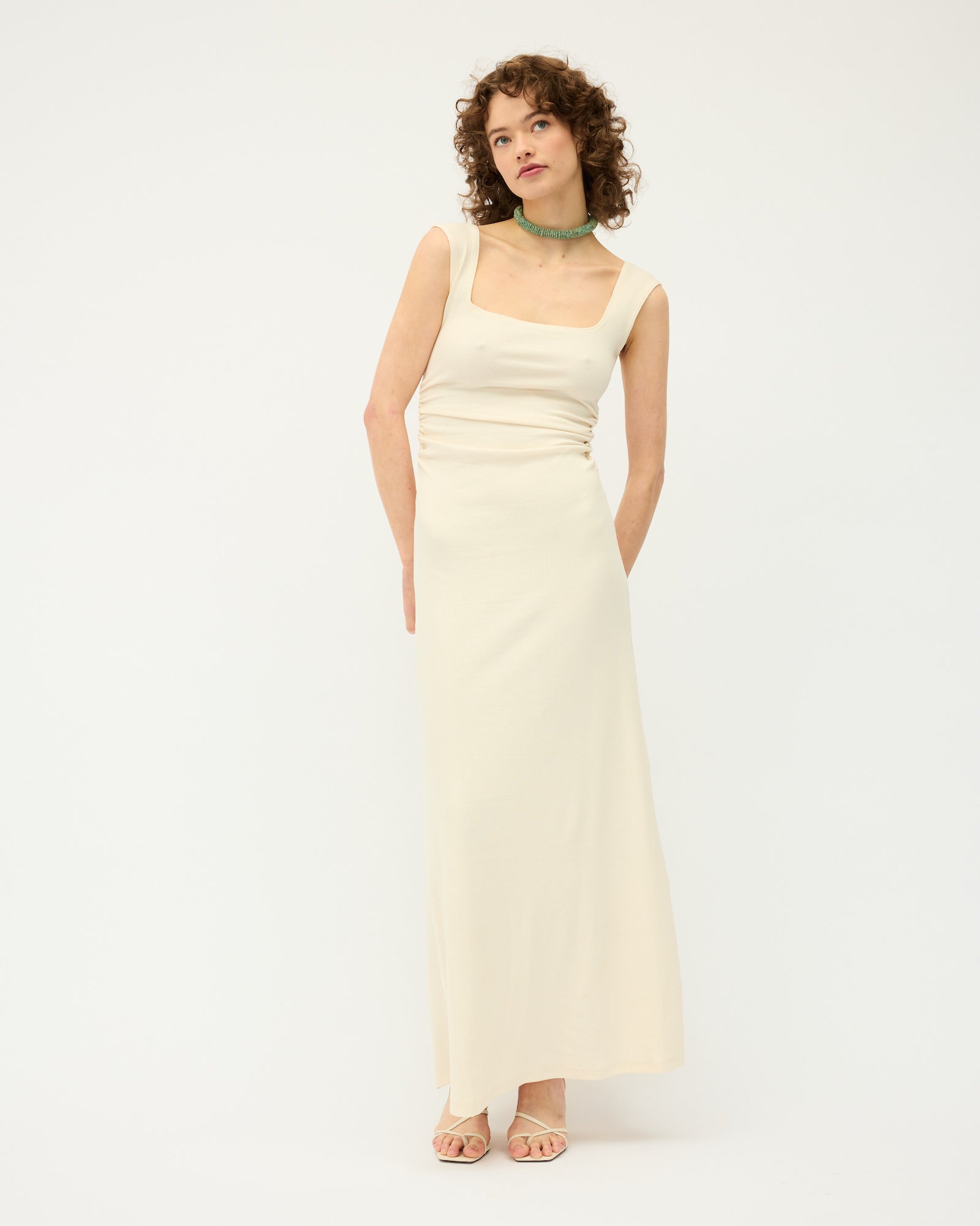 Naia Tank Dress | Vanilla $290