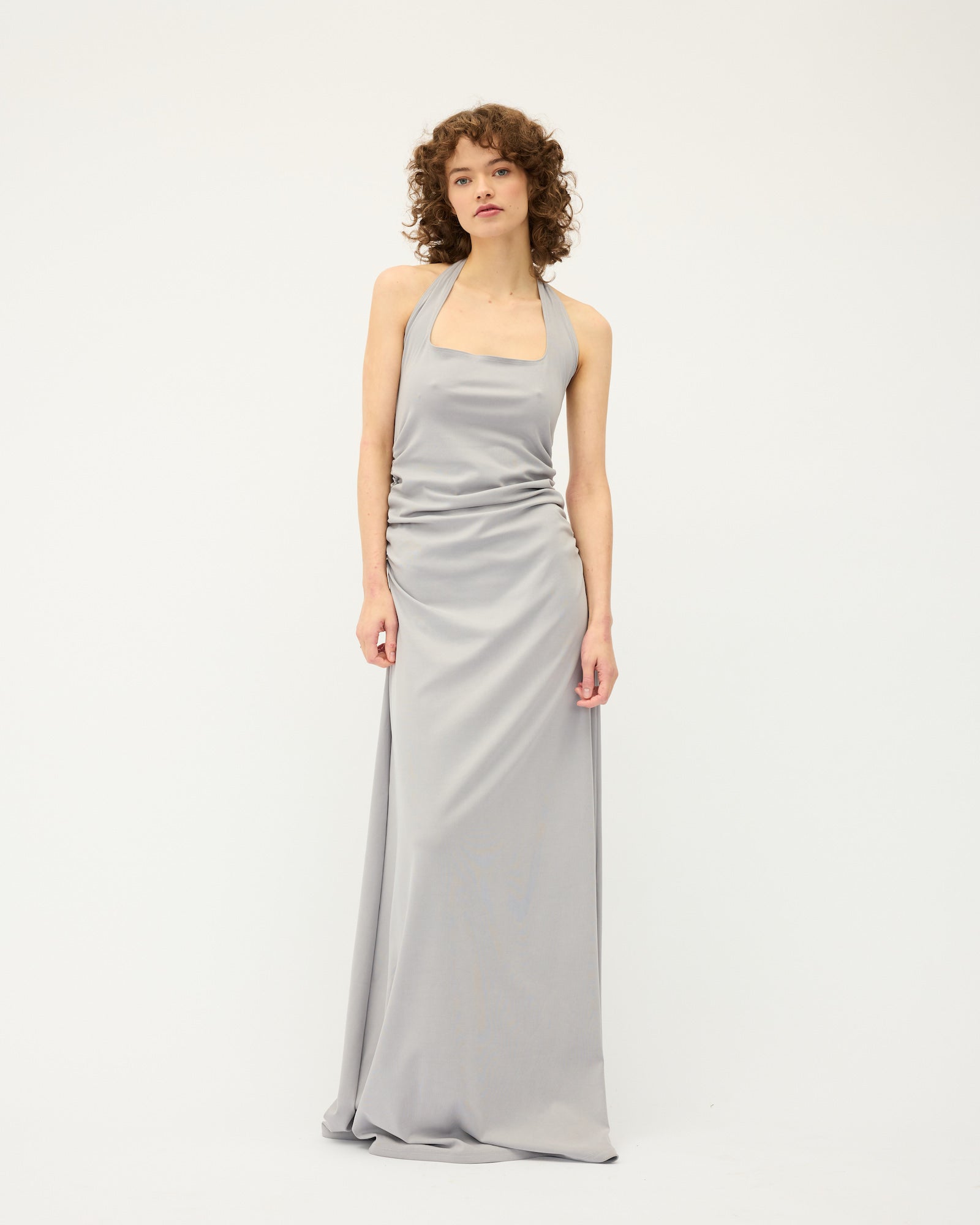 Helena Halter Dress | Silver $400