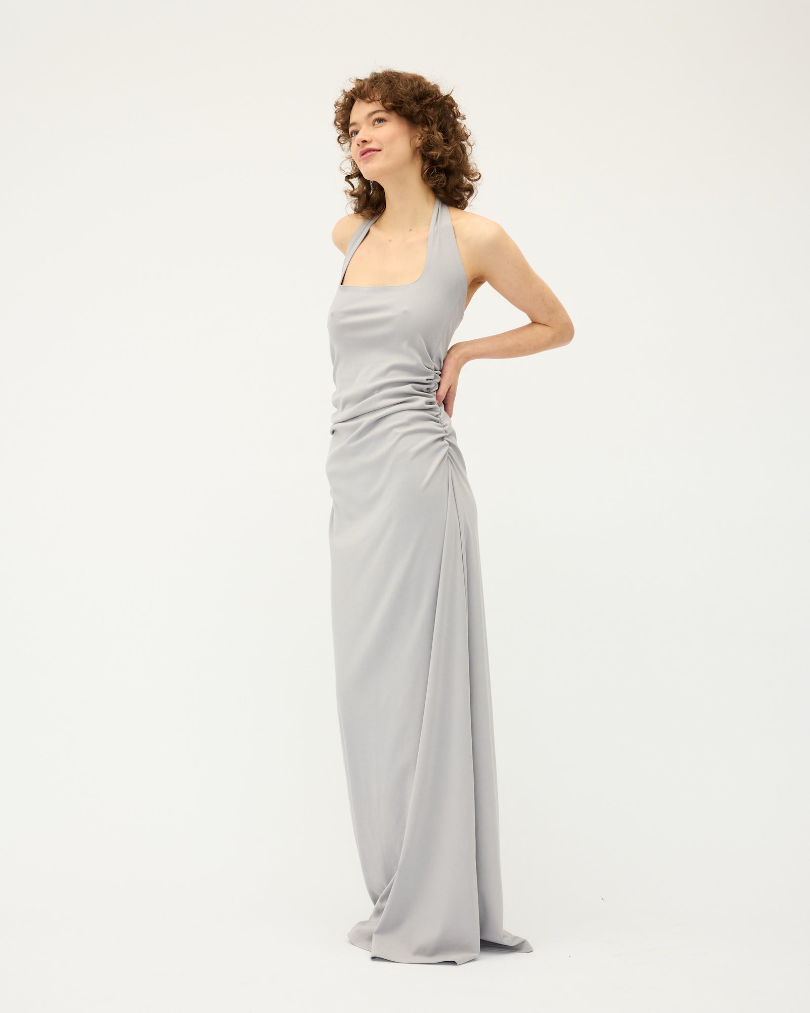 Helena Halter Dress | Silver $400