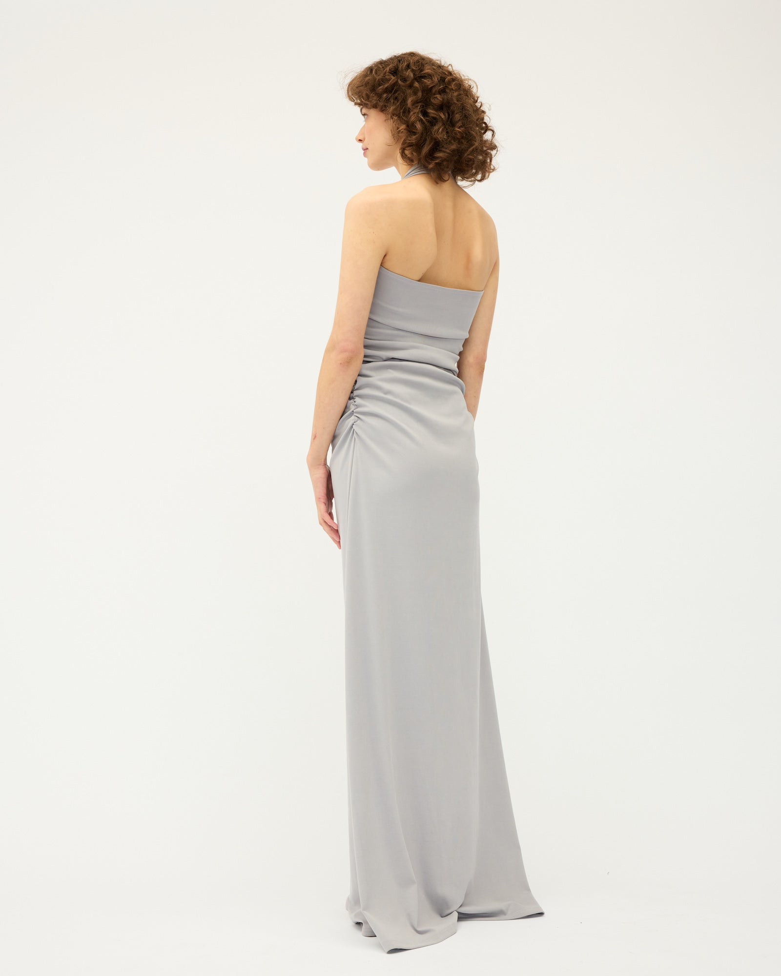 Helena Halter Dress | Silver $400