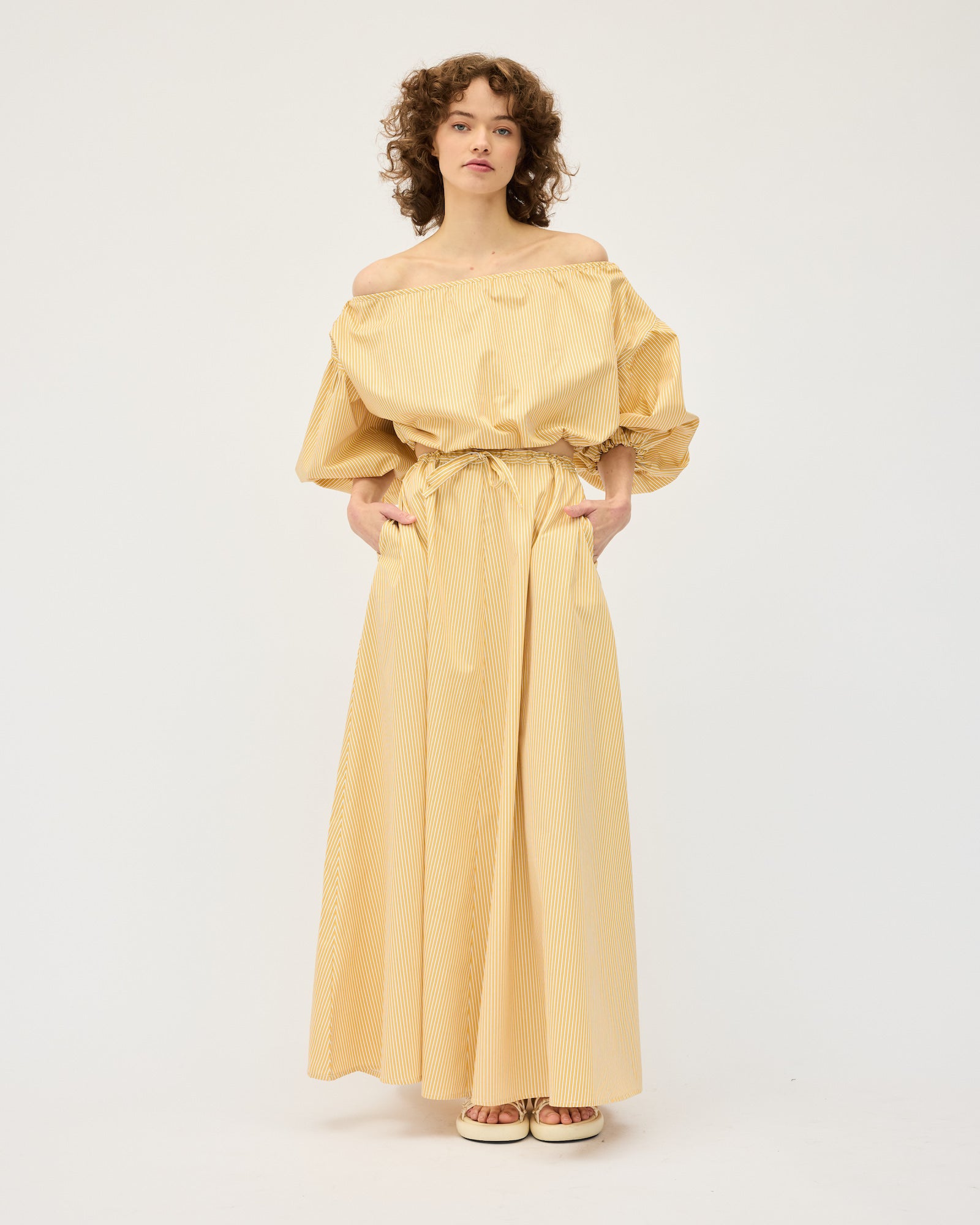 Zelda Skirt | Yellow Stripe $370